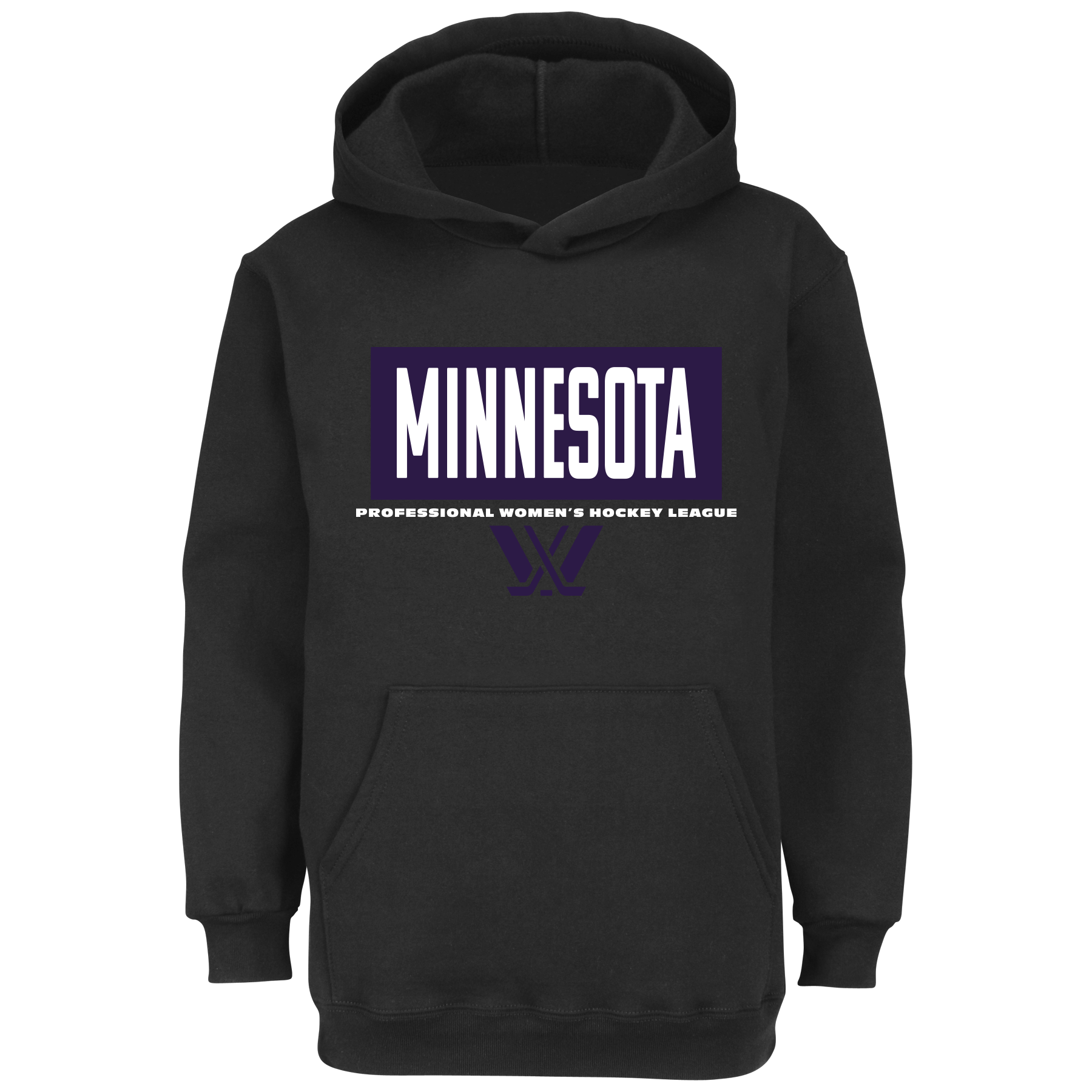 Minnesota Block Youth Hoodie - Hoodie in Black