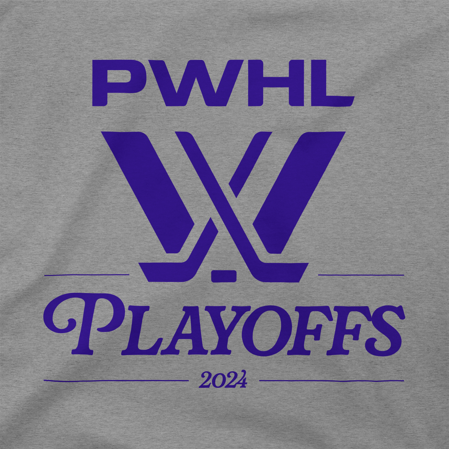 PWHL Playoffs Sticks Logo Hoodie
