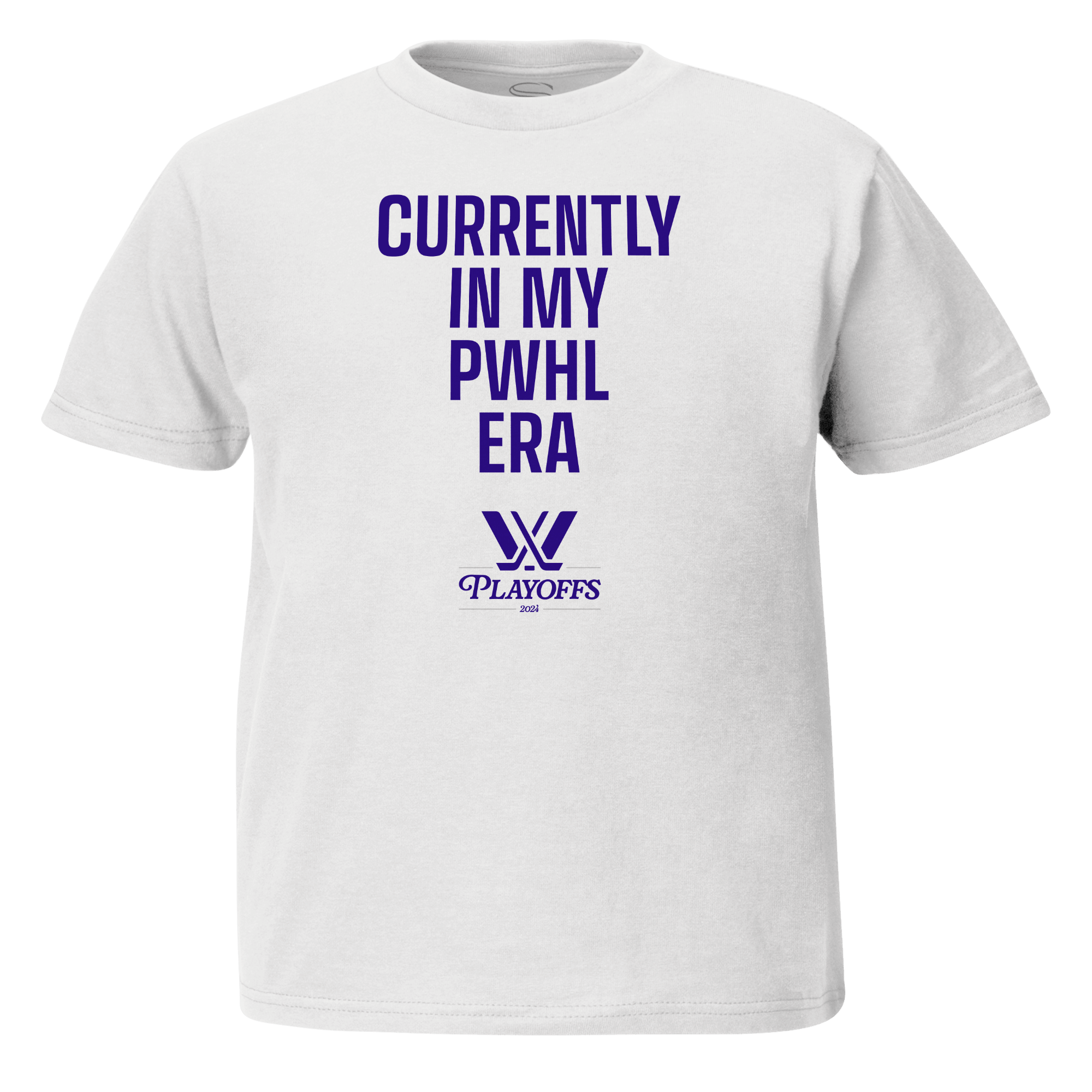PWHL Playoffs Youth In My PWHL Era Stadium Essentials T-Shirt - T-Shirt in White