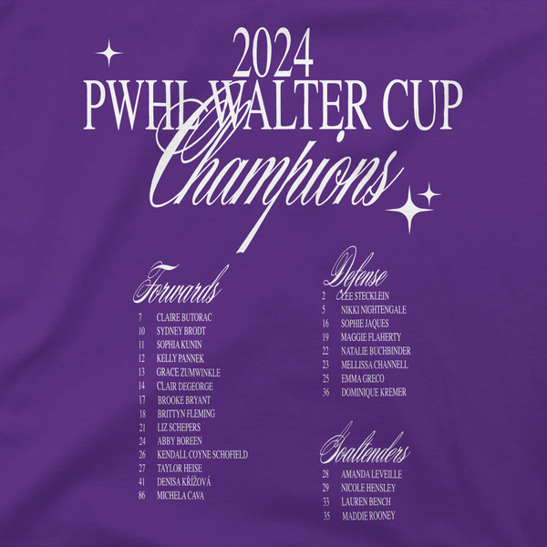 Minnesota PWHL Champions Run Graphic Stadium Essentials T-Shirt