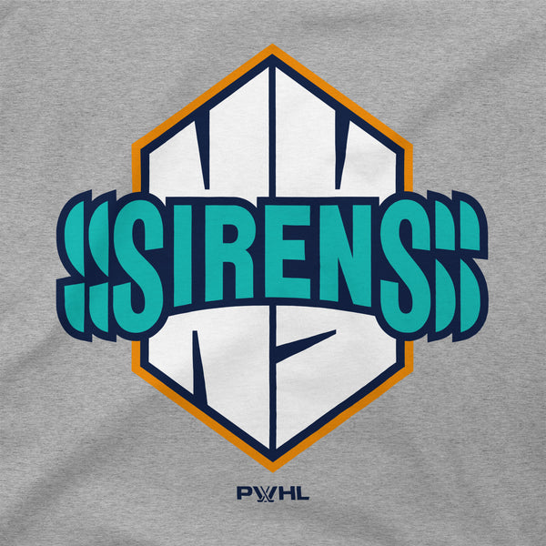 New York Sirens Unisex Stadium Essentials Logo Hoodie - Hoodie in Gray