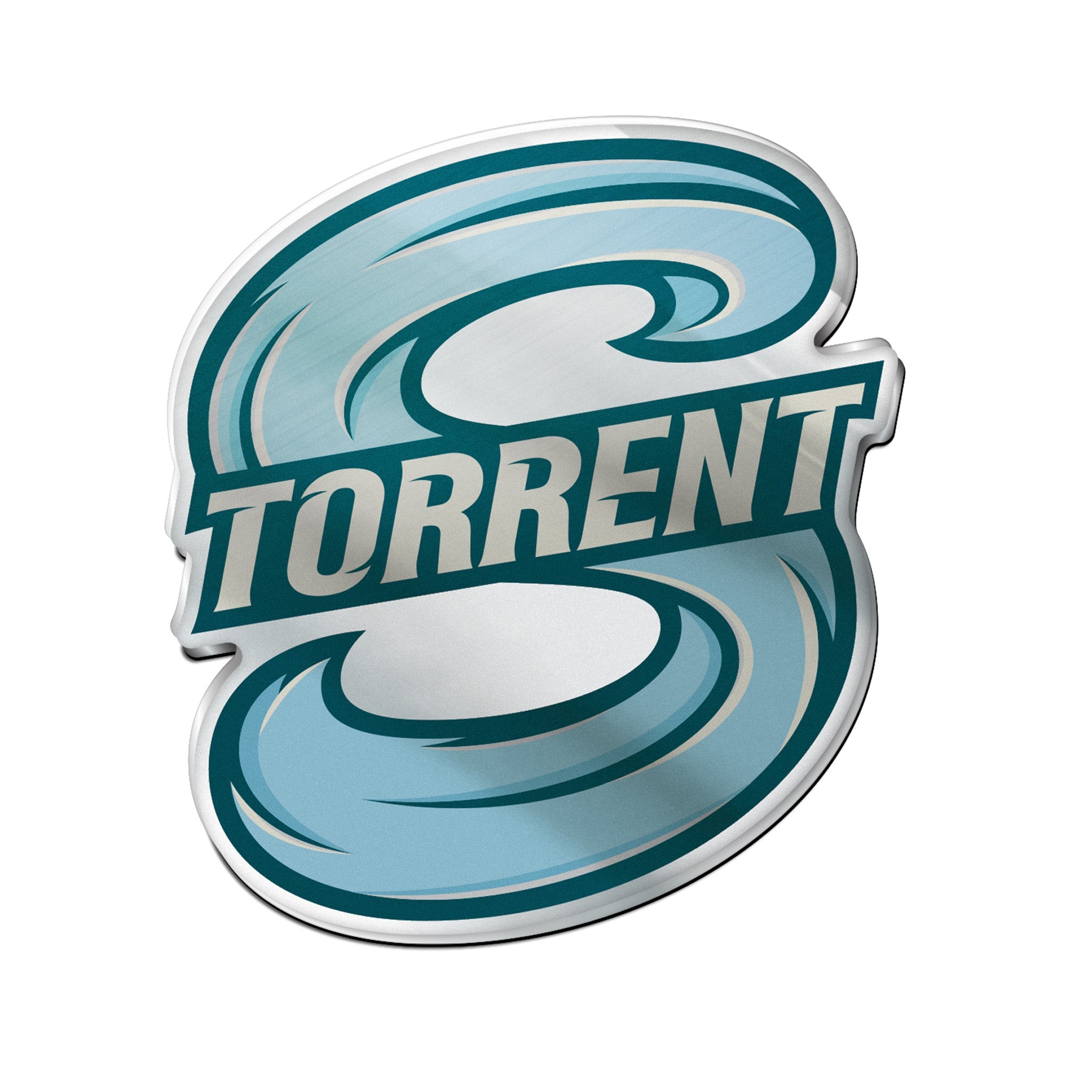 Torrent logo with stylized letter 'S' on a white background
