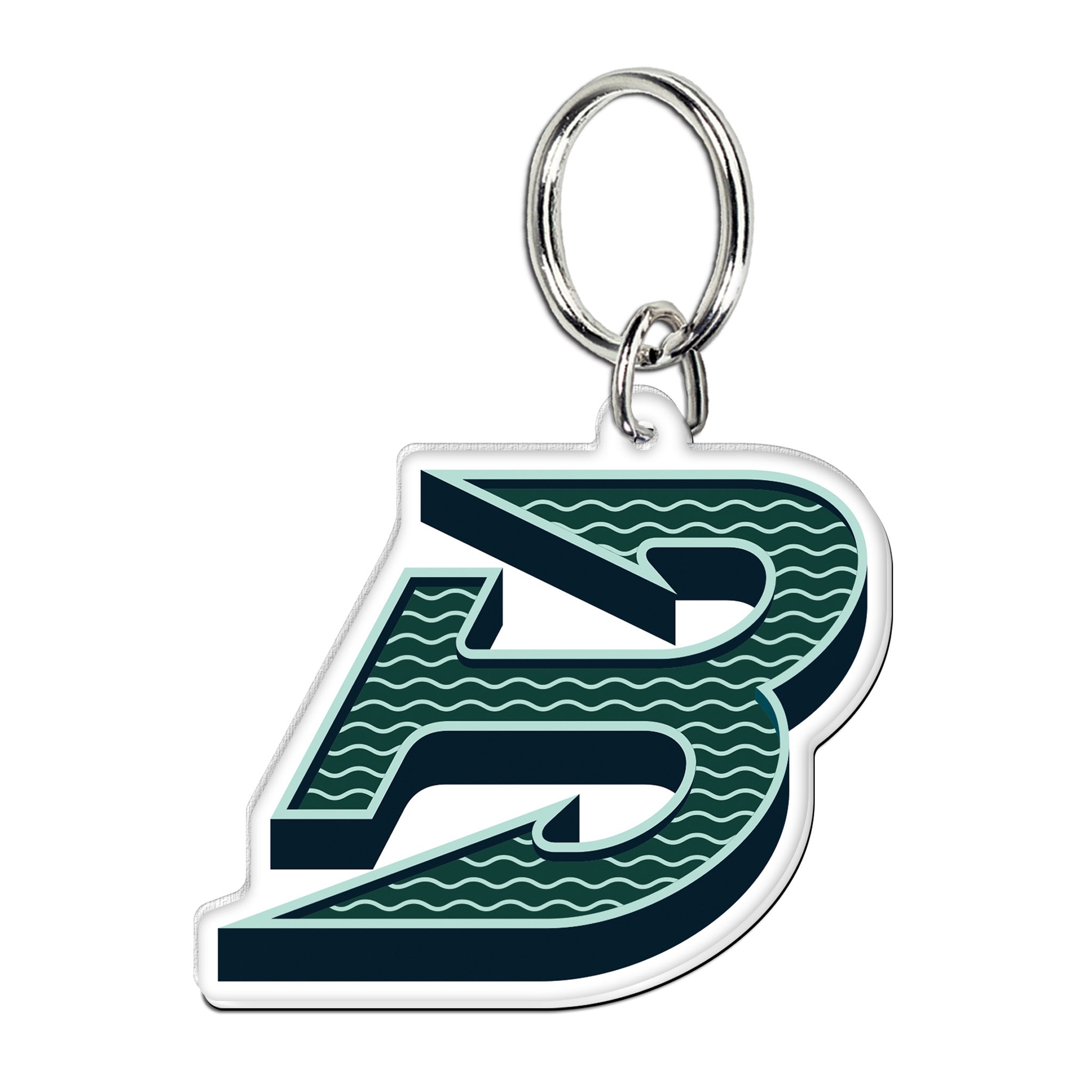 Keychain with a letter 'B' design on a white background