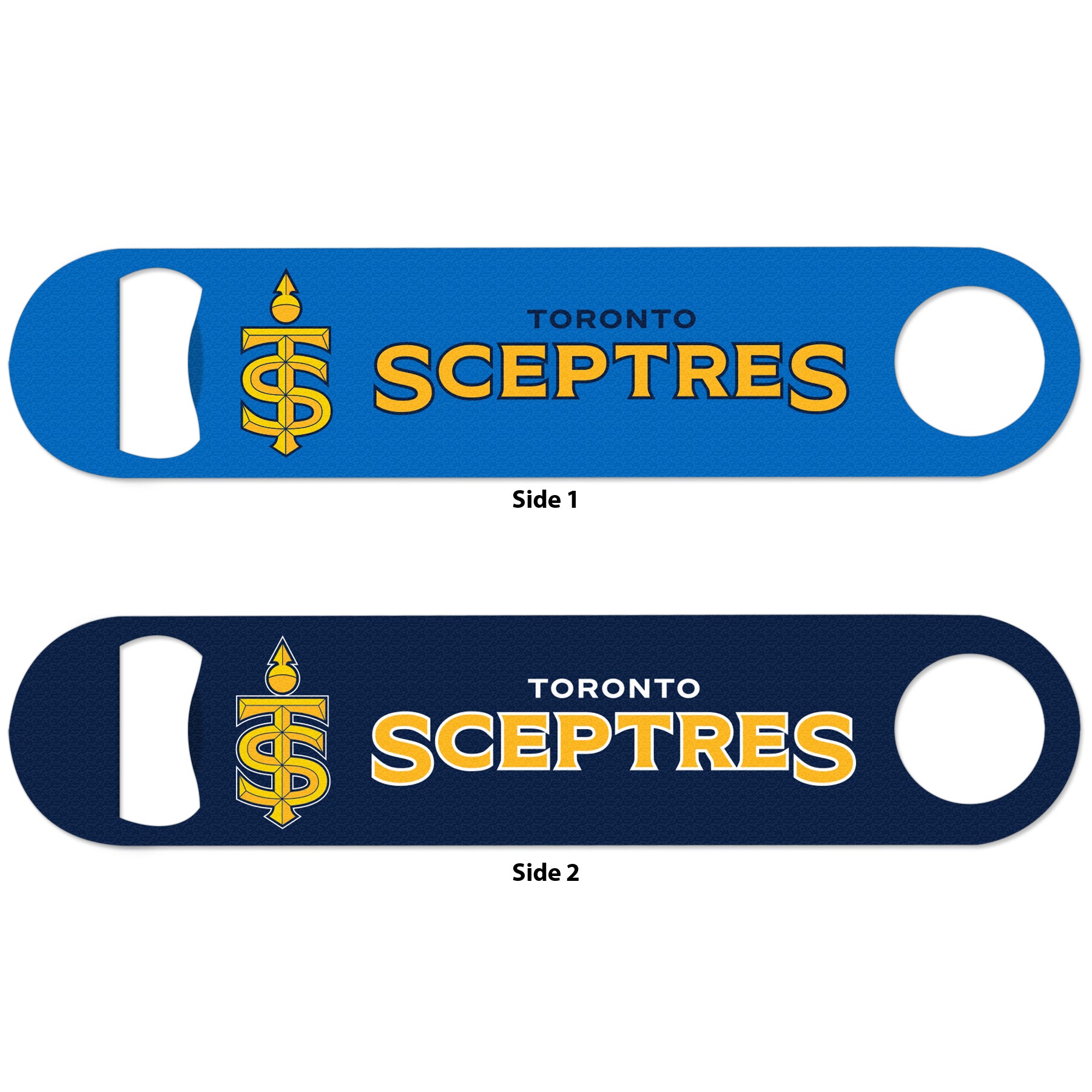 Toronto Sceptres 2 Sided Metal Bottle Opener - Bottle Opener in