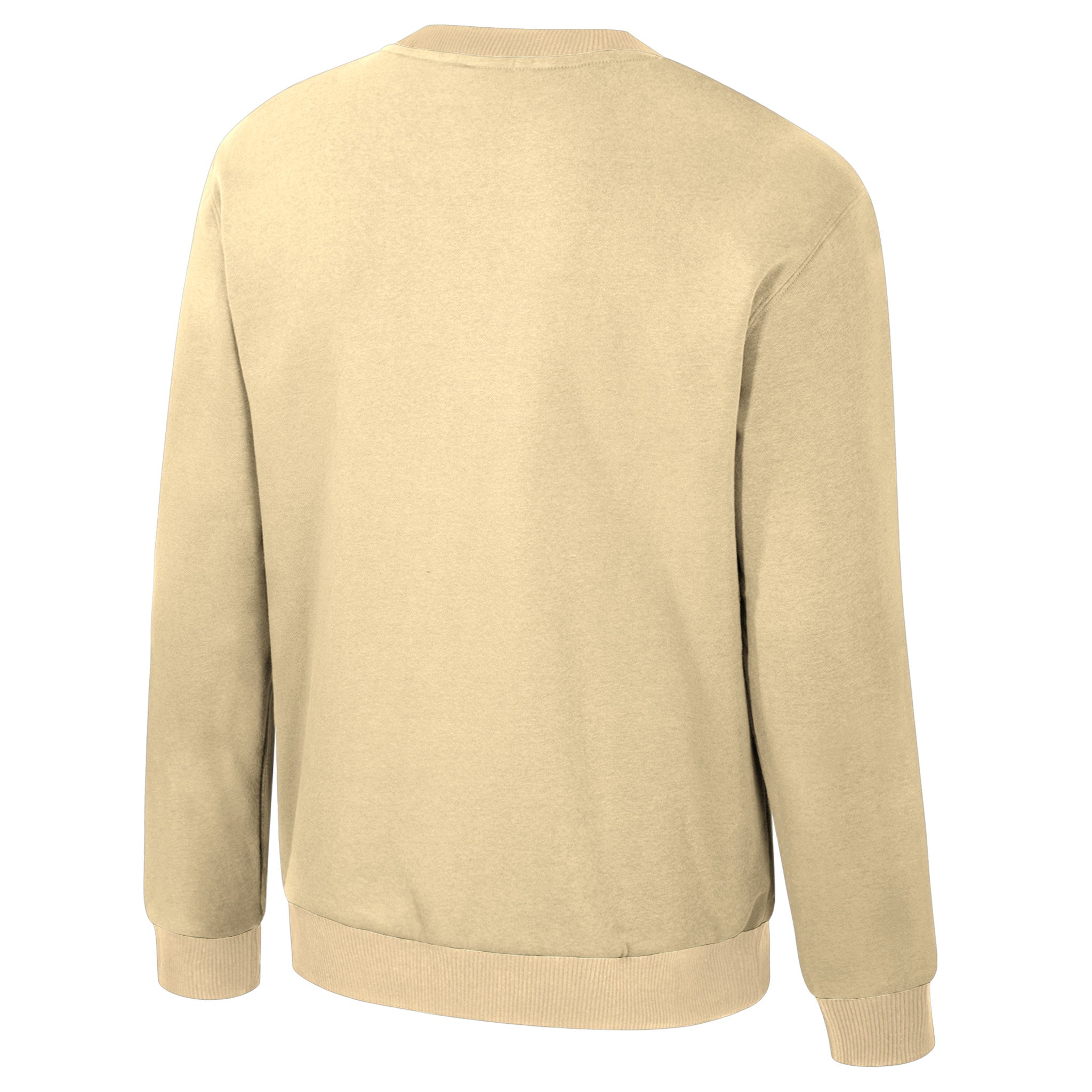 Cream sweatshirt on a white background