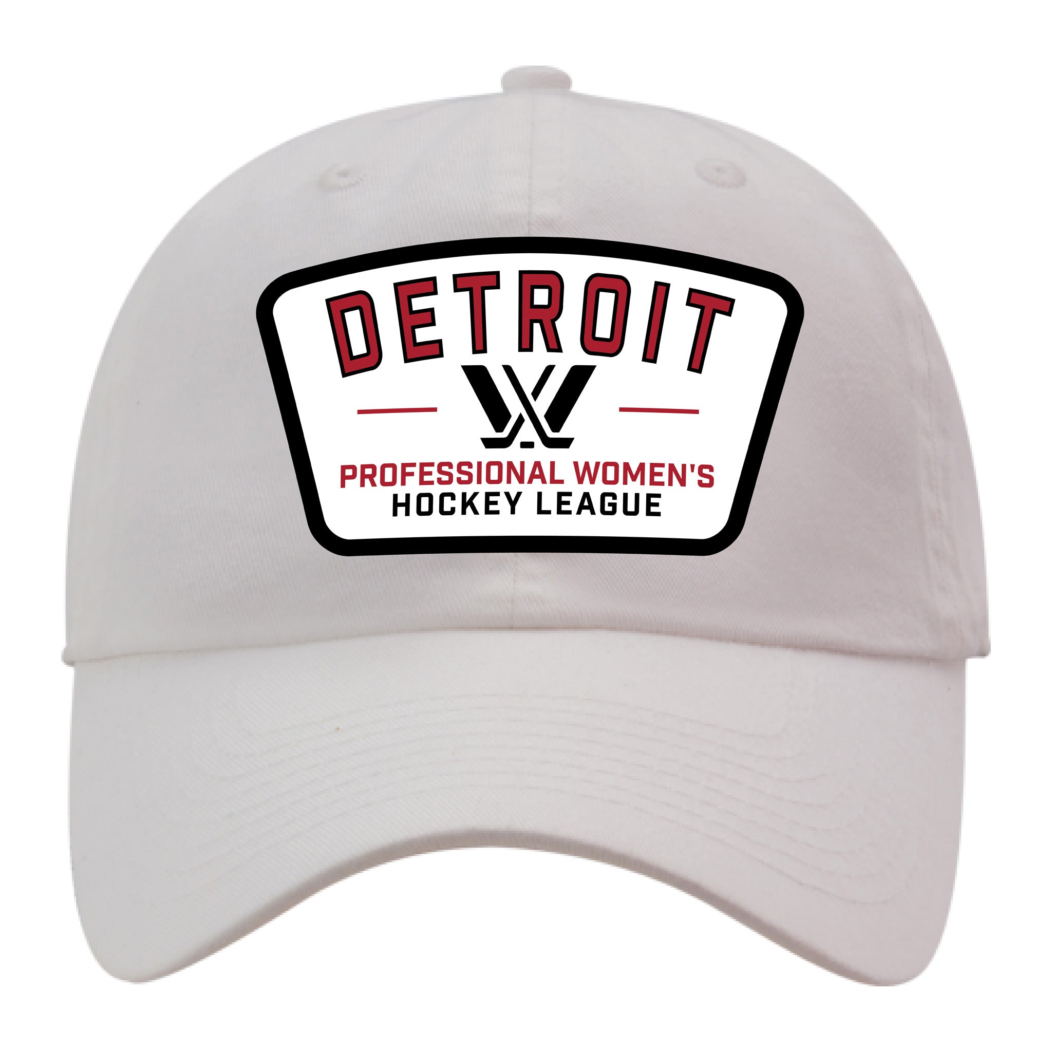 Light gray cap with Detroit Professional Women's Hockey League logo on a white background