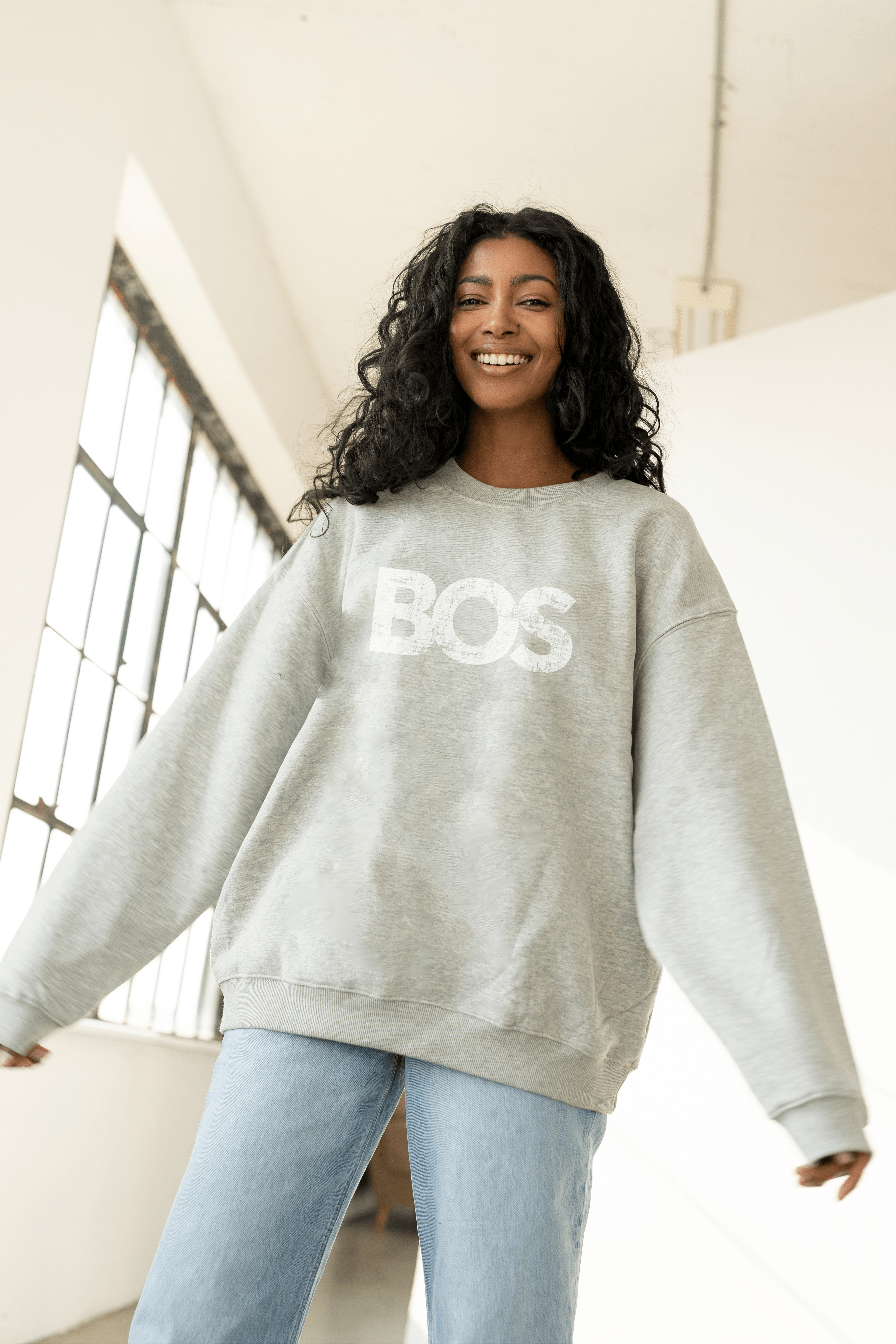 Boston Crewneck - Crewneck in Gray
