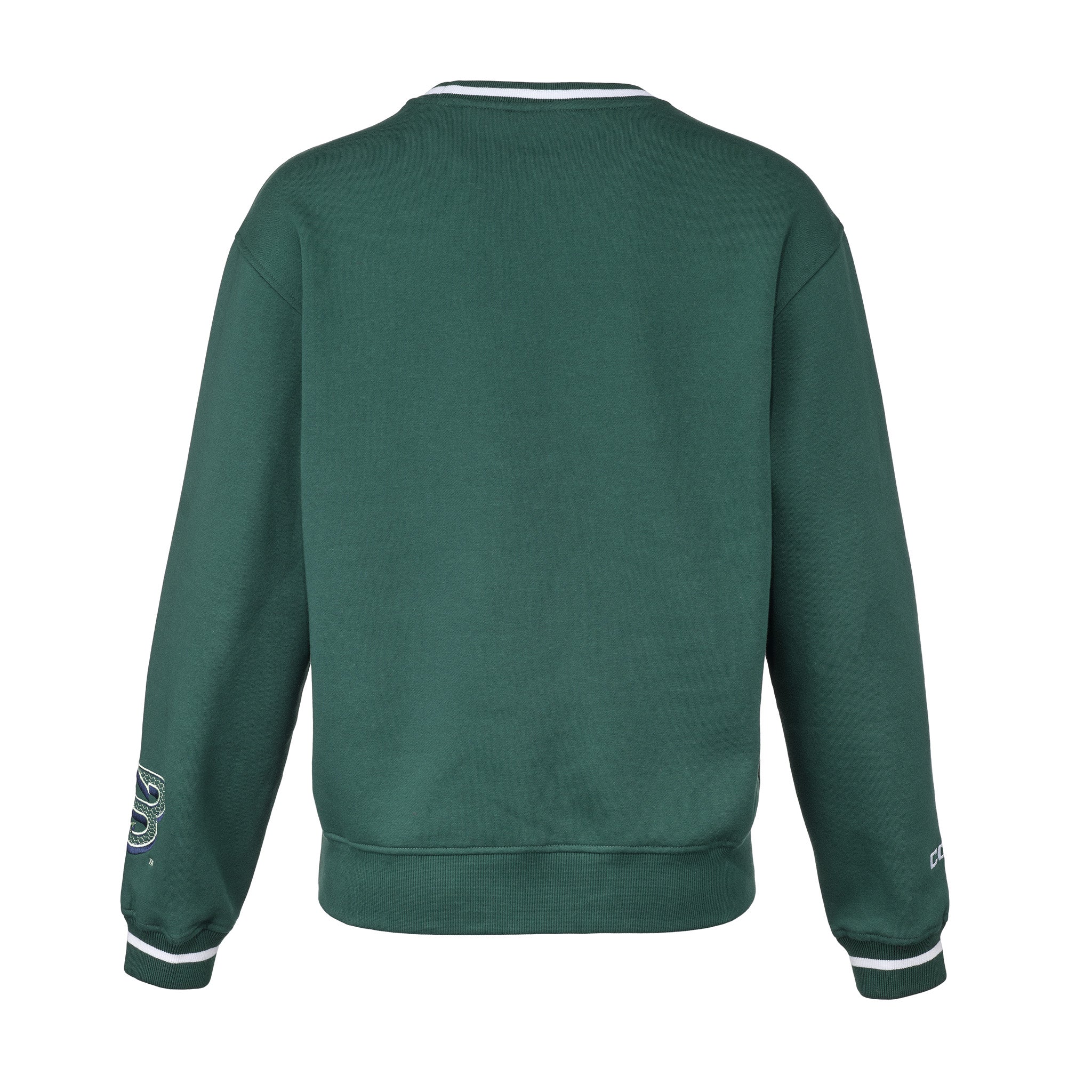 Green sweatshirt on a white background