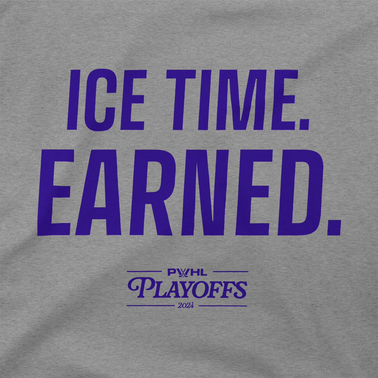 PWHL Playoffs Ice Time Earned T-Shirt