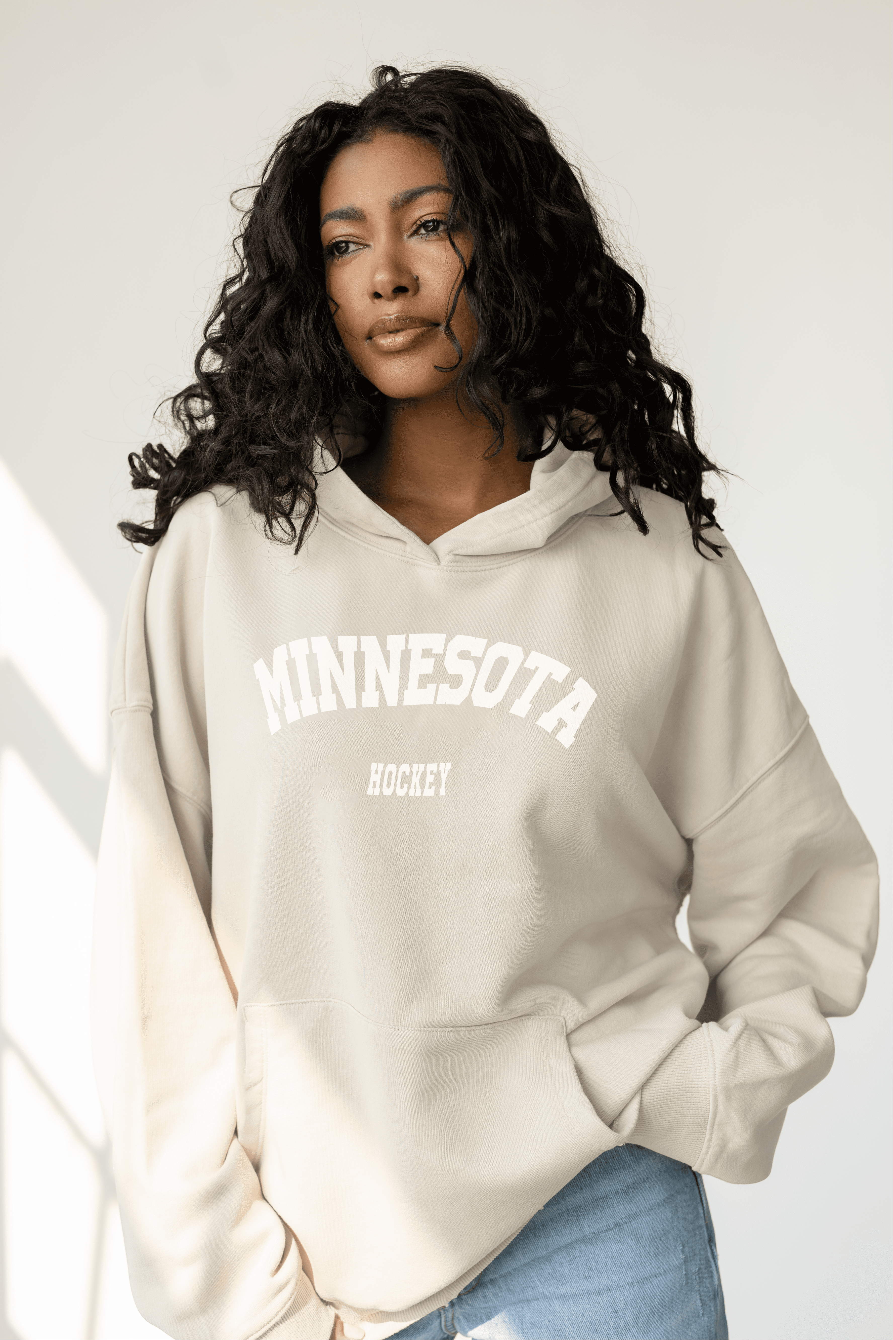 Minnesota Hoodie - Hoodie in Cream