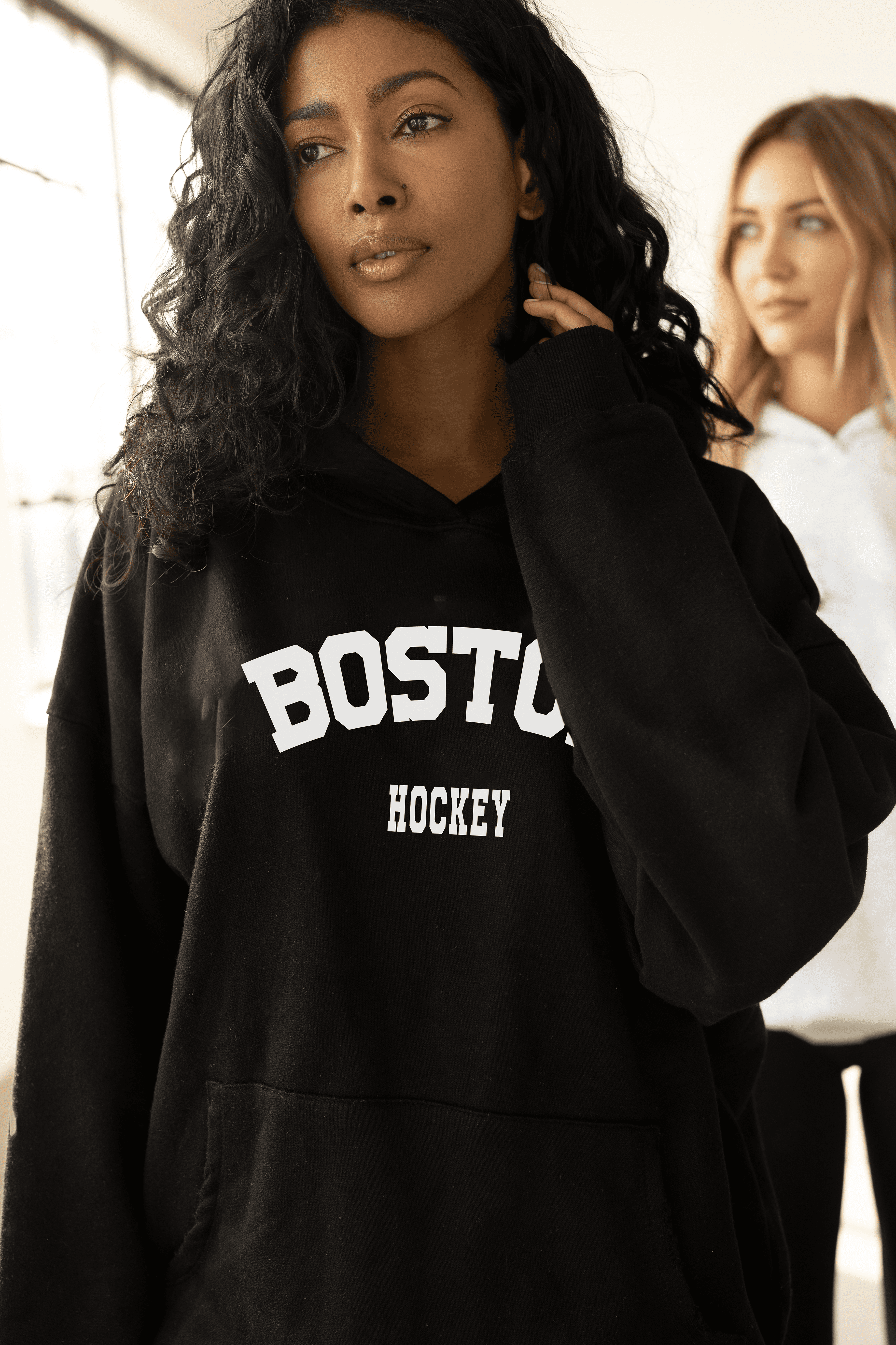 Boston Hoodie - Hoodie in Cream