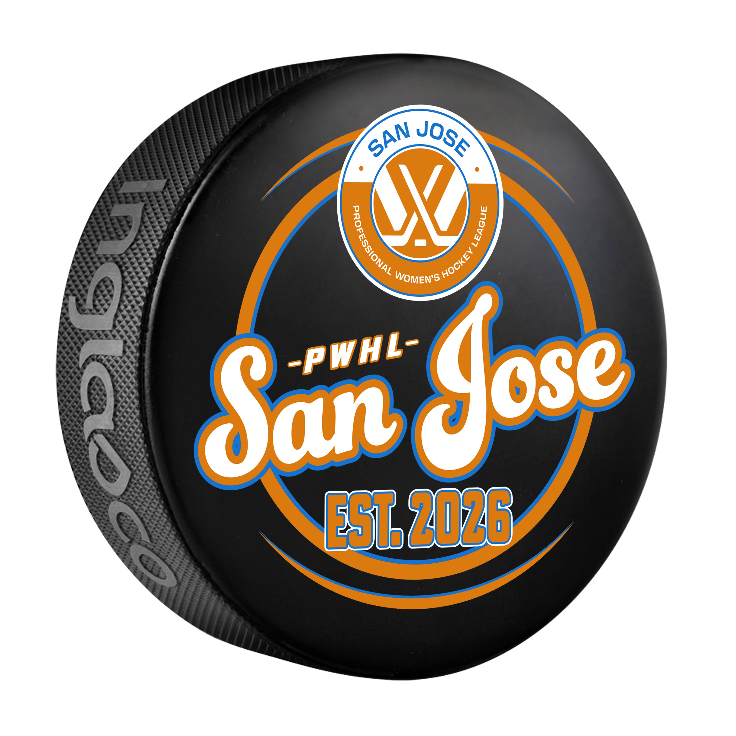 PWHL San Jose Inaugural Puck - Puck in