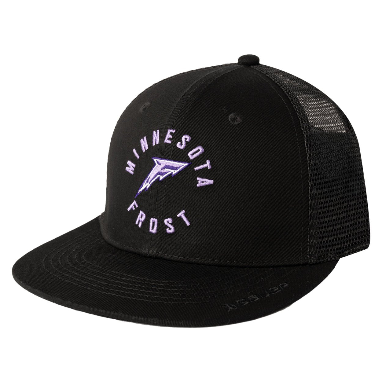 Minnesota Frost Adult Bauer Flat Brim Hat - Hat in Black
