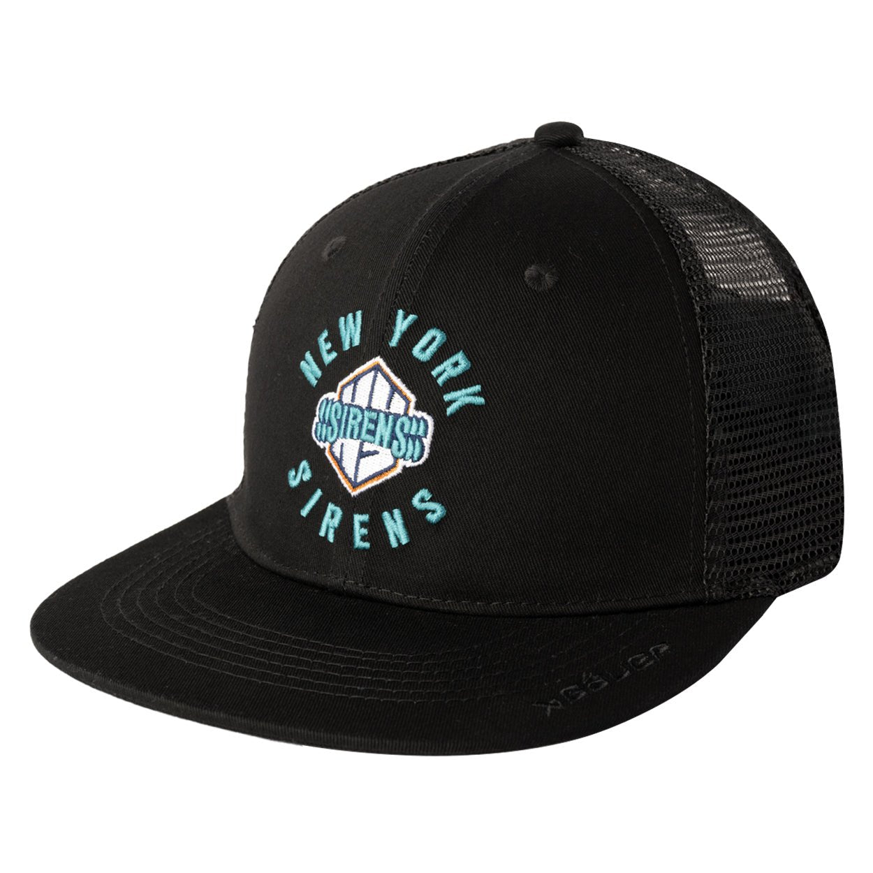 New York Sirens Adult Bauer Flat Brim Hat - Hat in Black