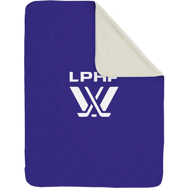 LPHF Large Sherpa Fleece Logo Throw Blanket