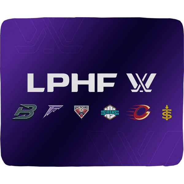 LPHF Sherpa Fleece Inaugural Six Logo Throw Blanket