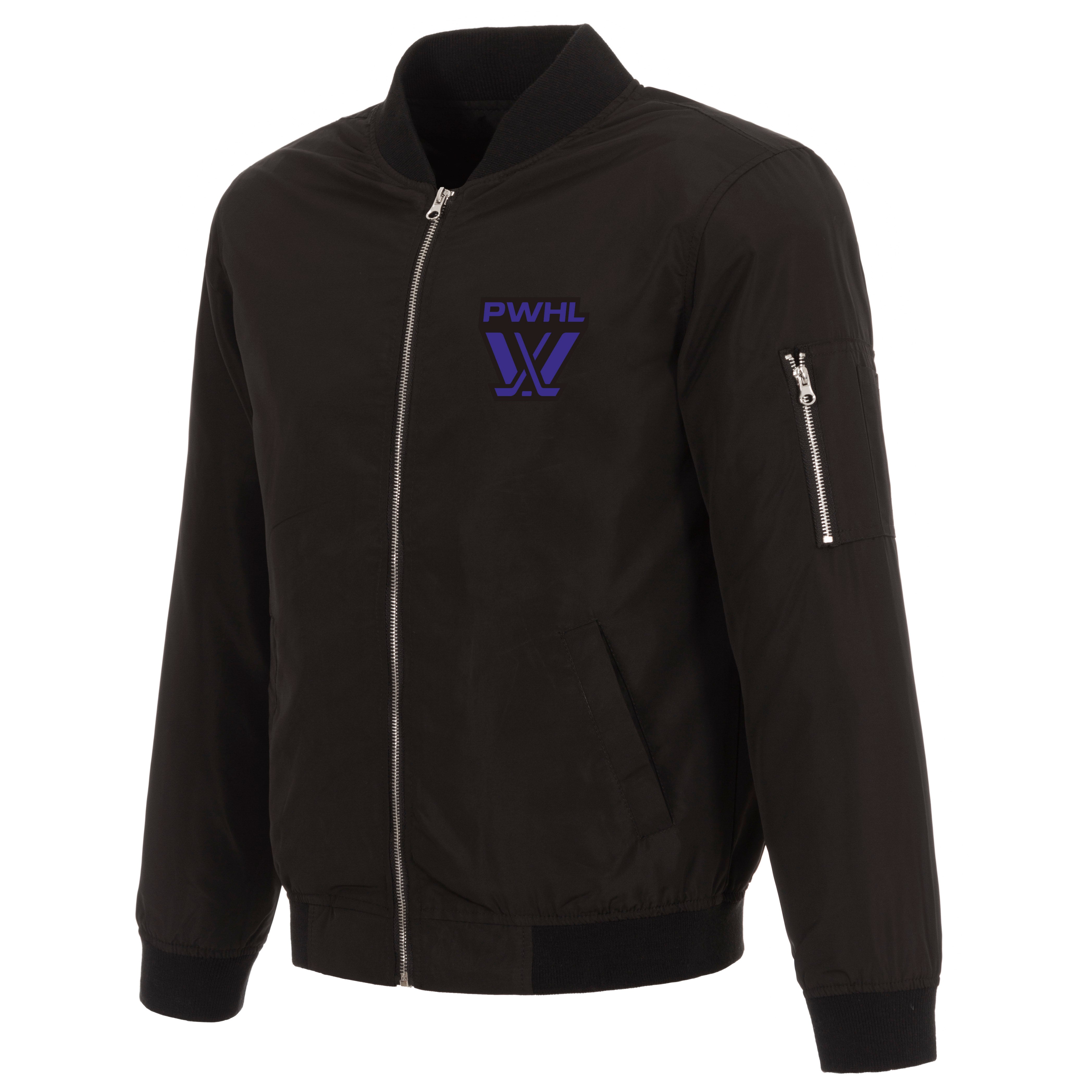 PWHL Adult Nylon Bomber Jacket - Jacket in S