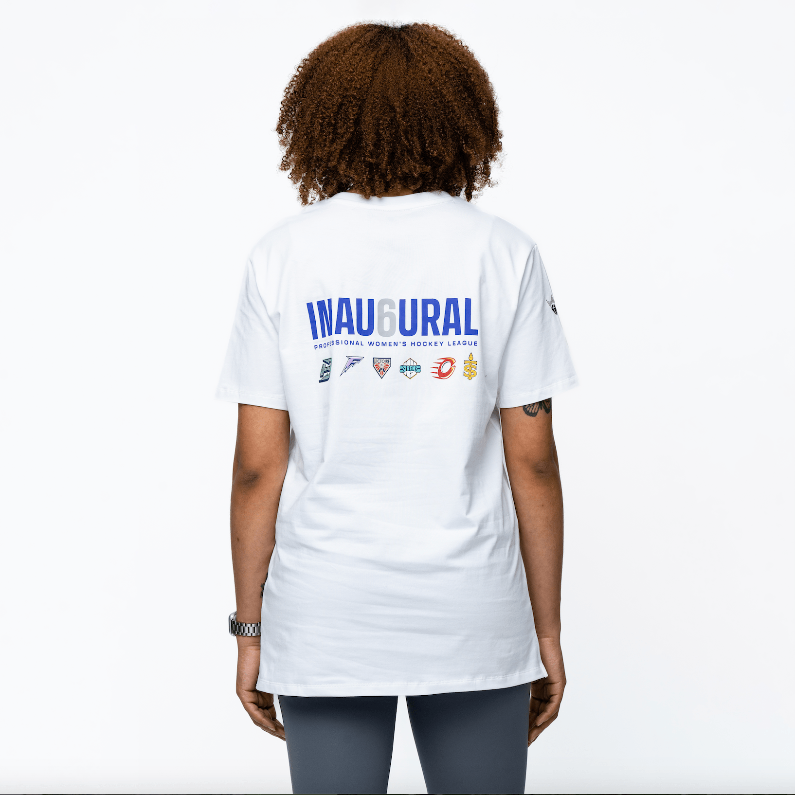 PWHL Adult Royalty Inau6ural 6 Sideline T-Shirt - T-shirt in White