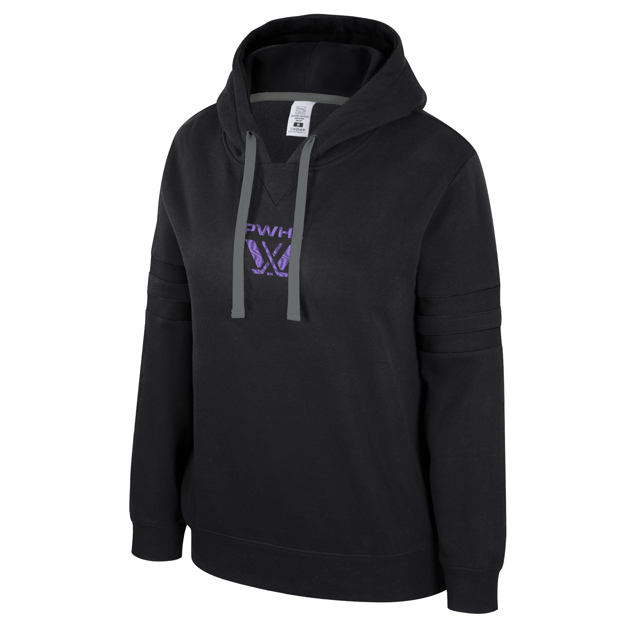 PWHL Women's Stadium Essentials Road Game 2 Embroidered Hoodie - Hoodie in Black