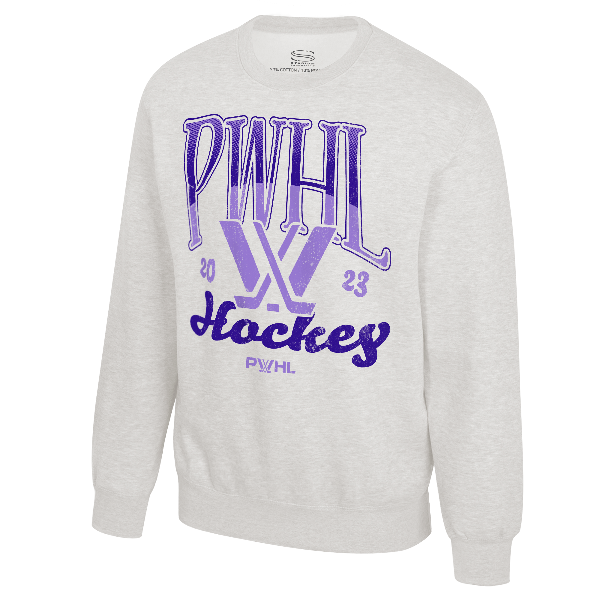 PWHL Adult Stadium Essentials Sky High Fleece Crew - Crewneck in Oatmeal