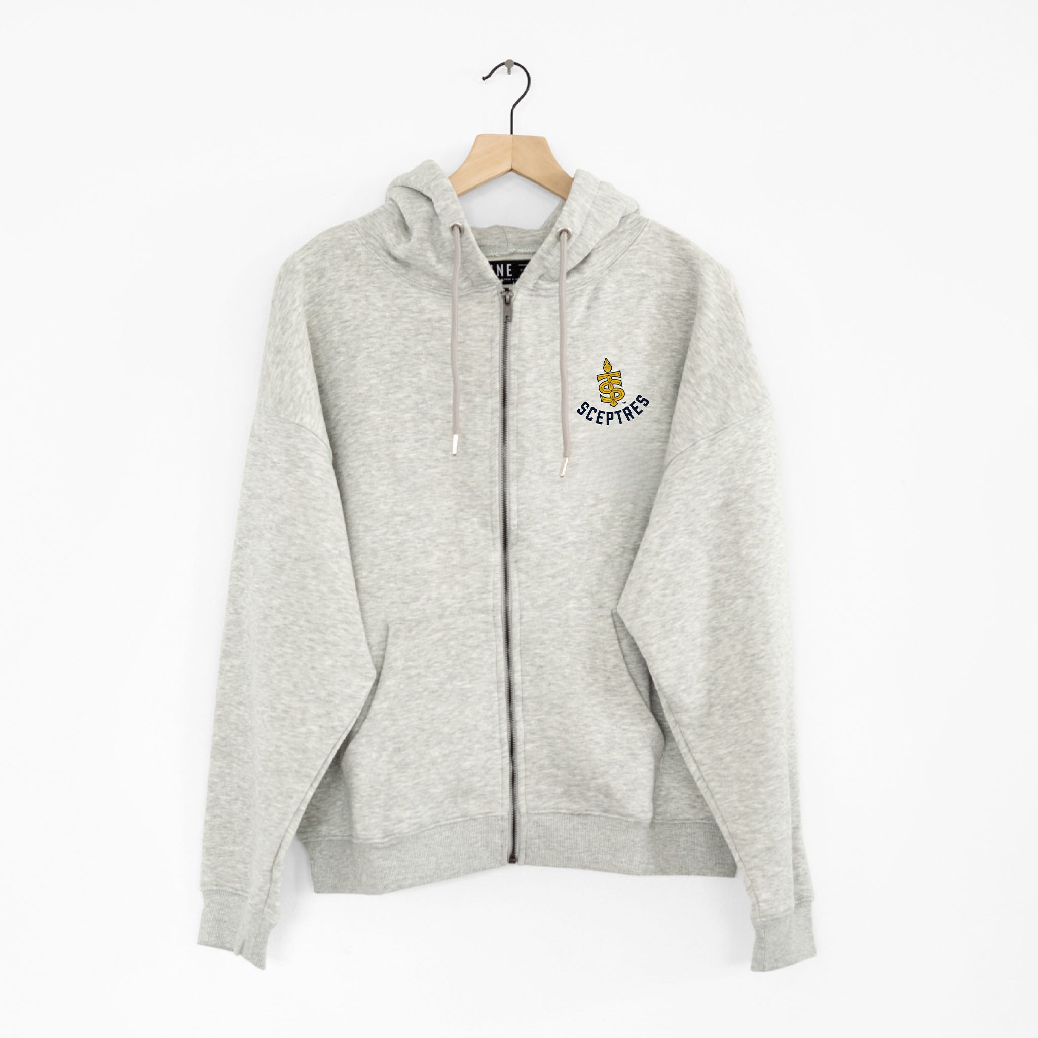 Toronto Sceptres Grey Zip-up hoodie front