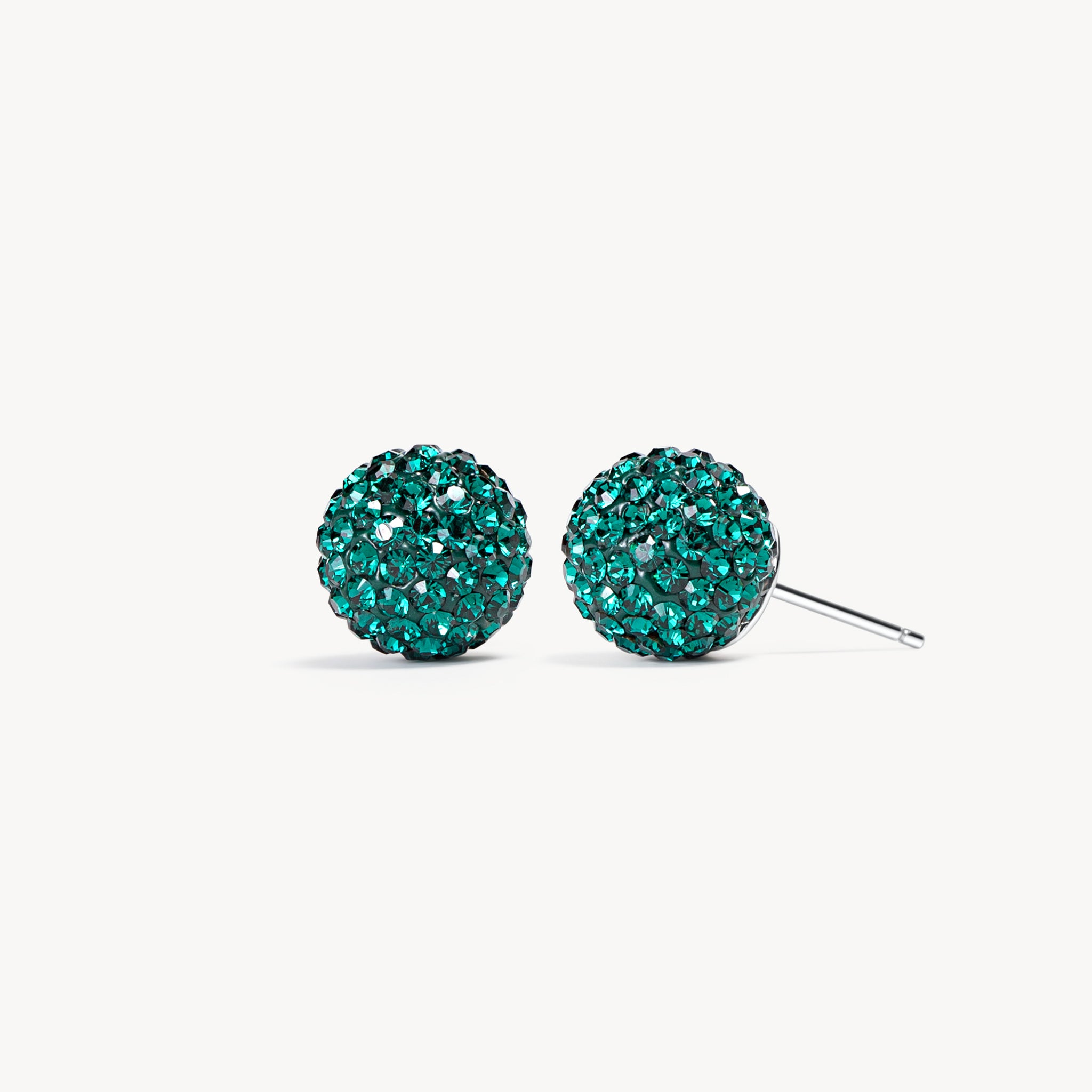 Boston Fleet Hillberg & Berk Medium Sparkle Ball™ Earrings - Jewelry in Green