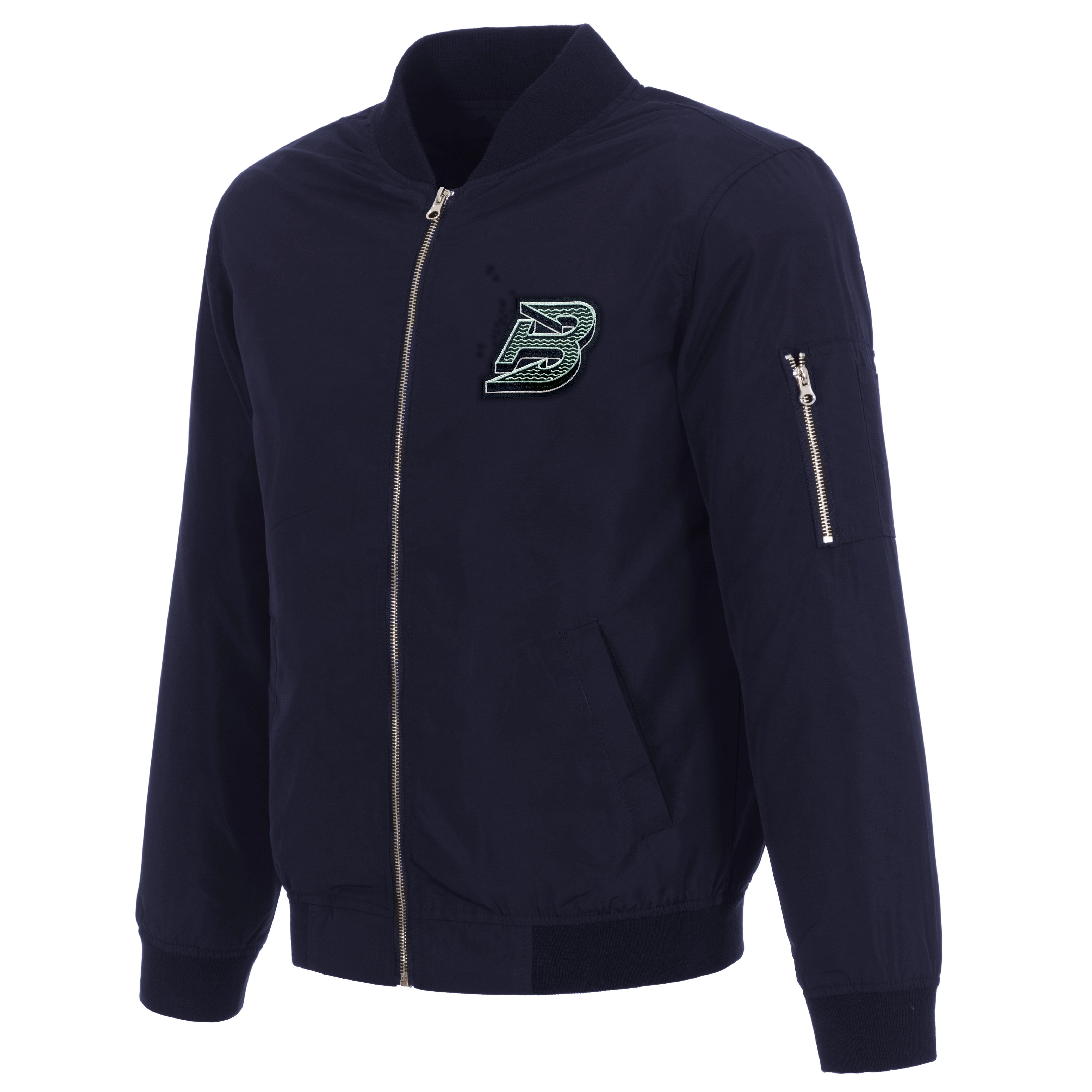 Boston Fleet Adult Nylon Bomber Jacket - Jacket in S
