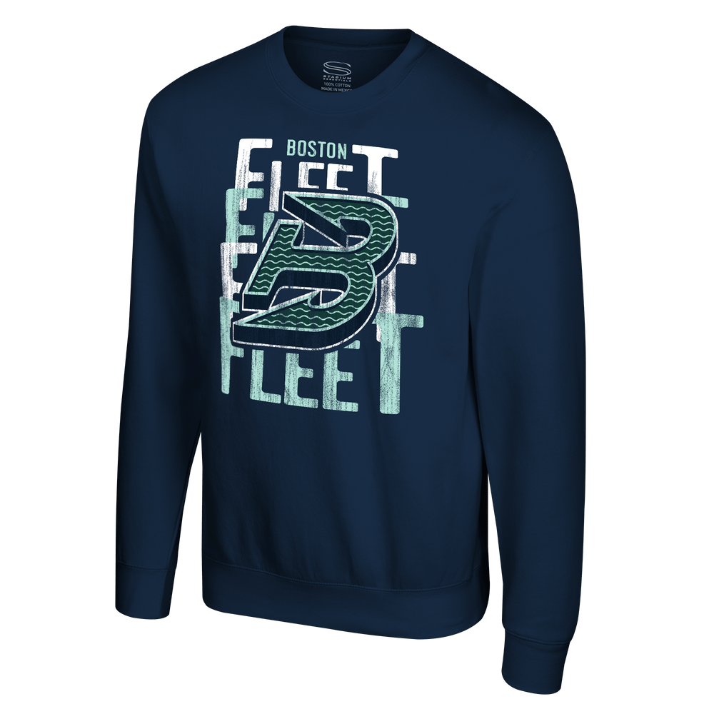 Boston Essentials Cover Boston Fleet Adult Stadium Essentials Dedication Fleece Crewneck