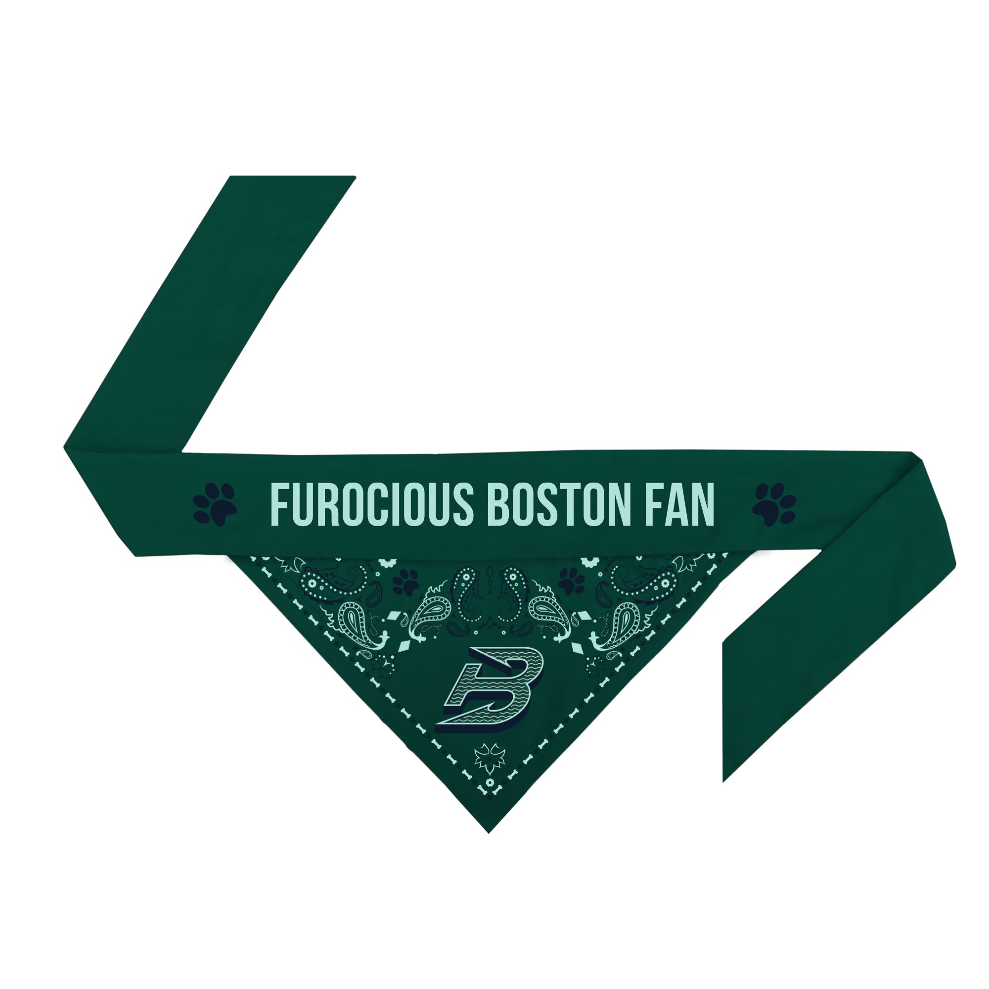 Boston Fleet Reversible Pet Bandana - Pet in Green