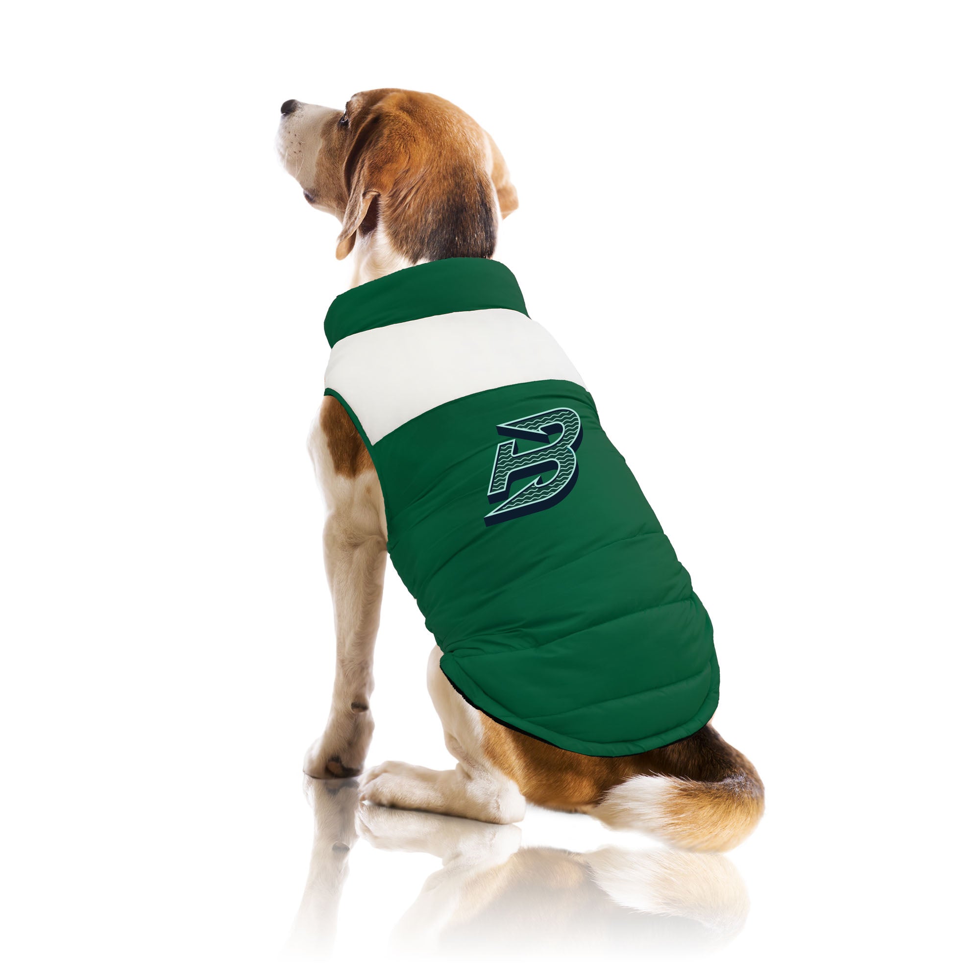 Boston Fleet Pet Parka Puff Vest - Pet in Green