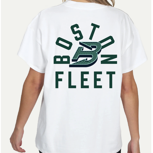 Boston Fleet Unisex Line Change Back Hit Hockey Oversized T-Shirt