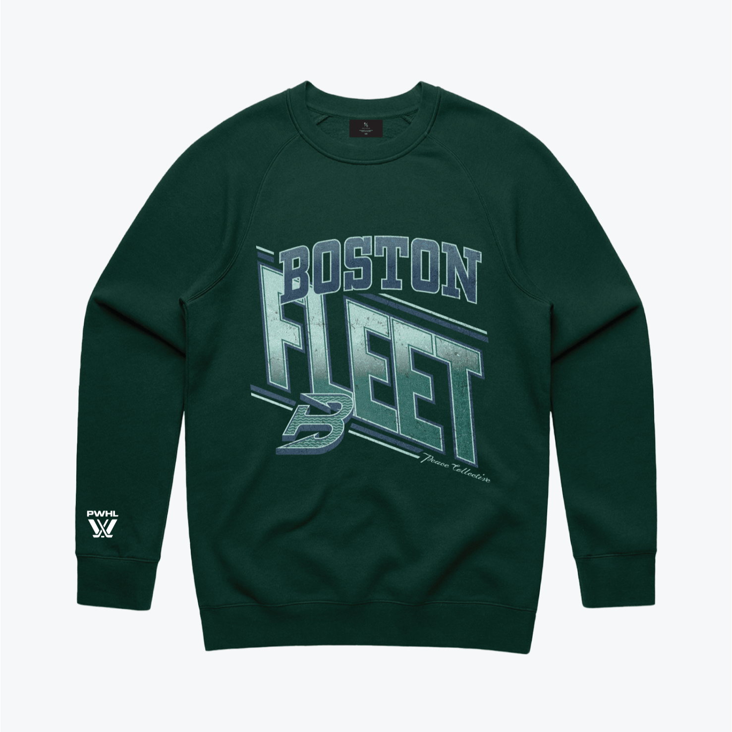 Boston Fleet Unisex Peace Collective Vintage Fleece Crew - Crewneck in Green