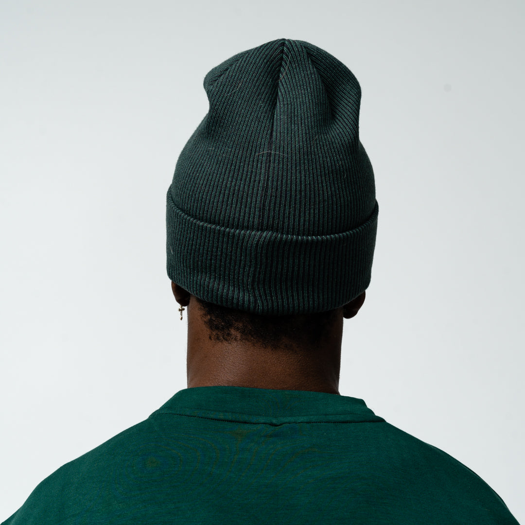 DOUBLE TROOPER BEANIE BLACK - coyseio