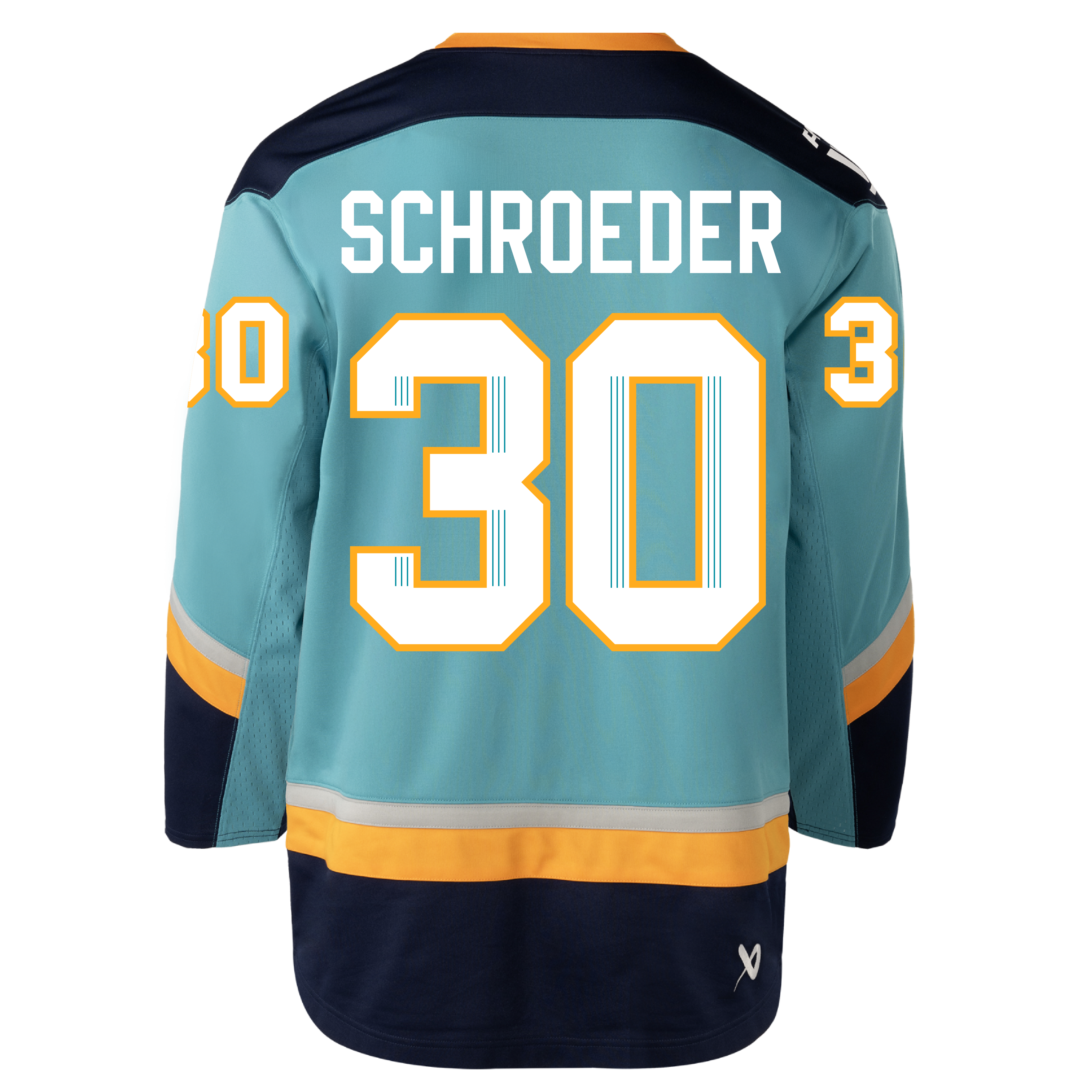 Corinne Schroeder New York Sirens Adult Bauer Replica Home Jersey - Jersey in Teal