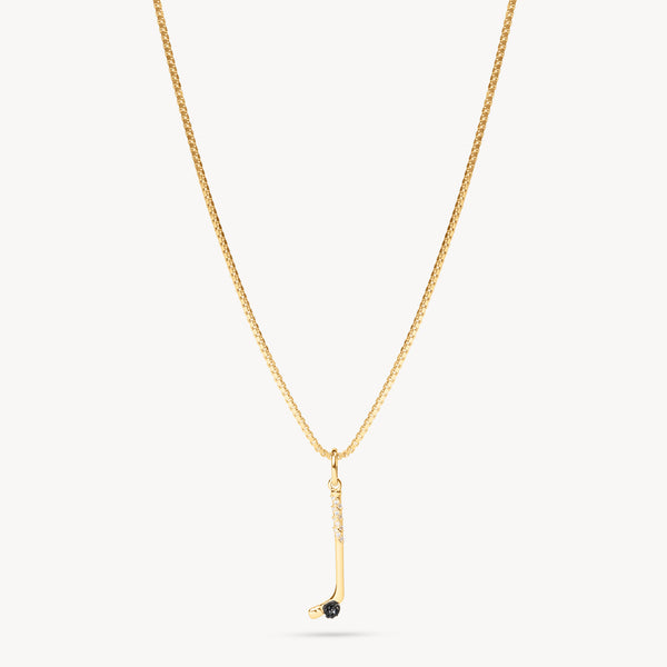 PWHL Hillberg & Berk Gold Hockey Stick Necklace