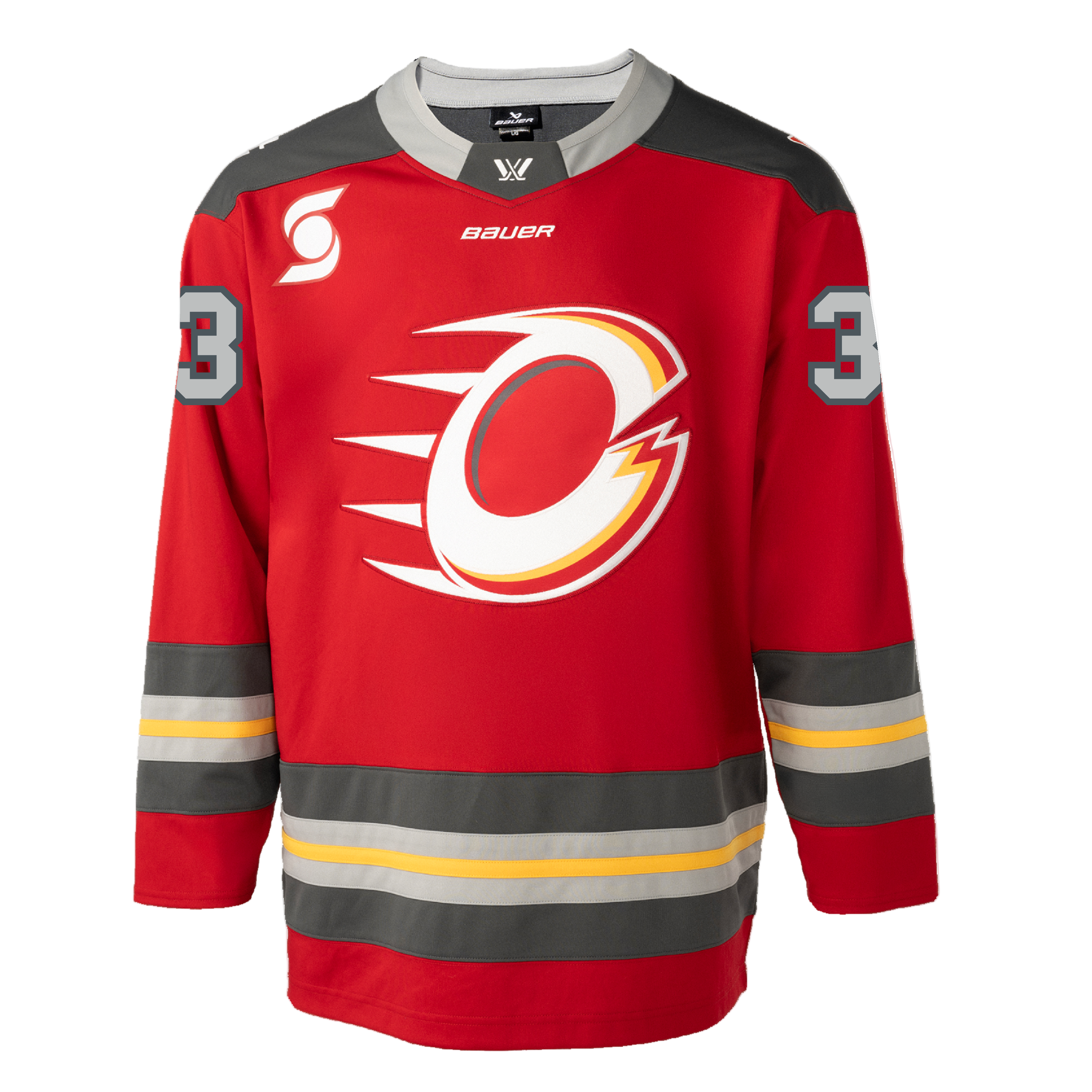 Pre - order Adult Ottawa Charge Gwyneth Philips Bauer Replica Home Jersey - Jersey in Red