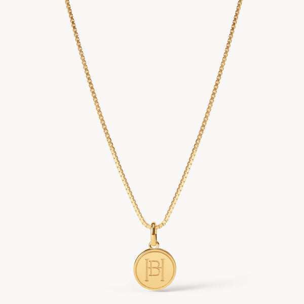 Boston Fleet Hillberg & Berk Gold Medallion Necklace