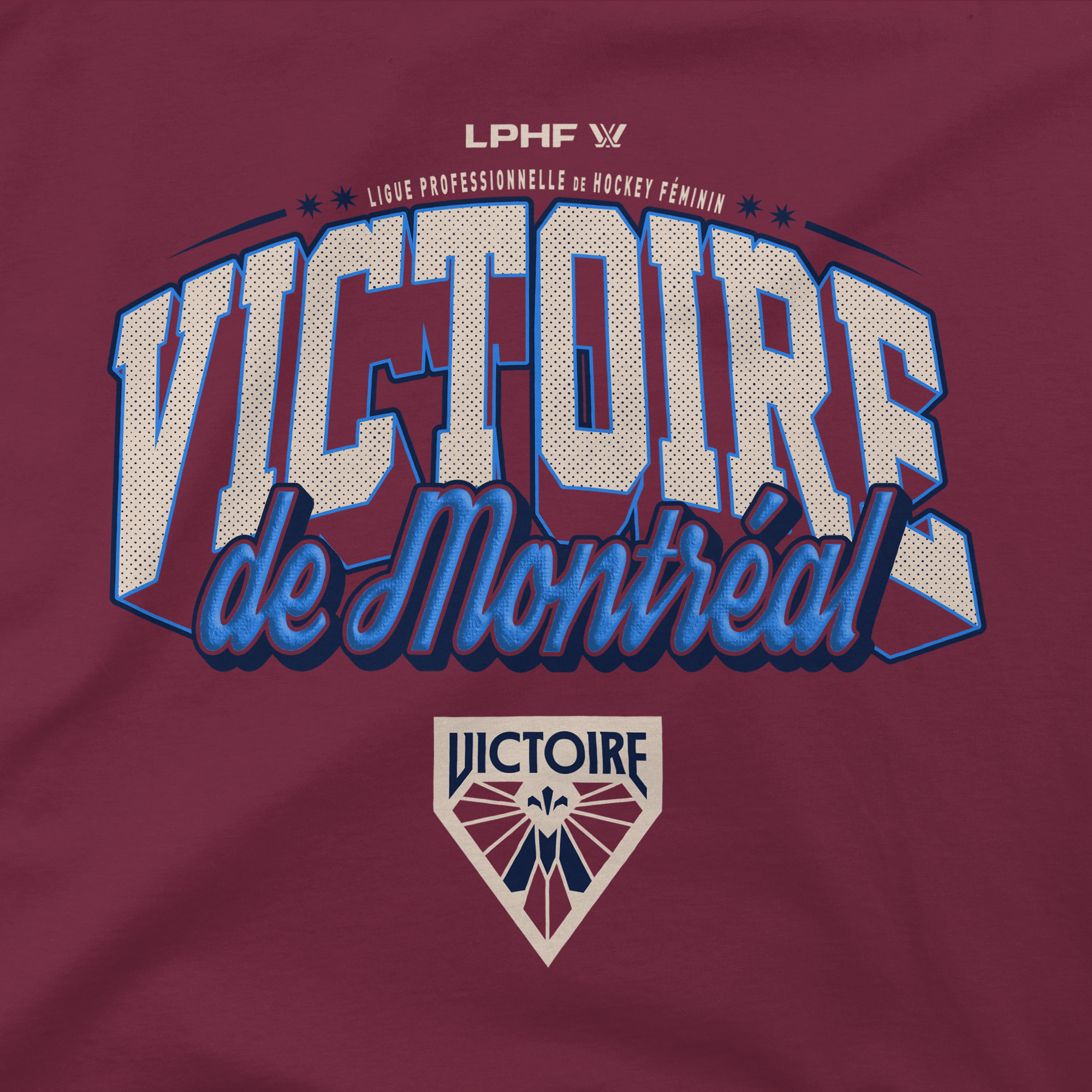 Montreal Victoire Adult Stadium Essentials Your Way T-Shirt - T-shirt in Maroon