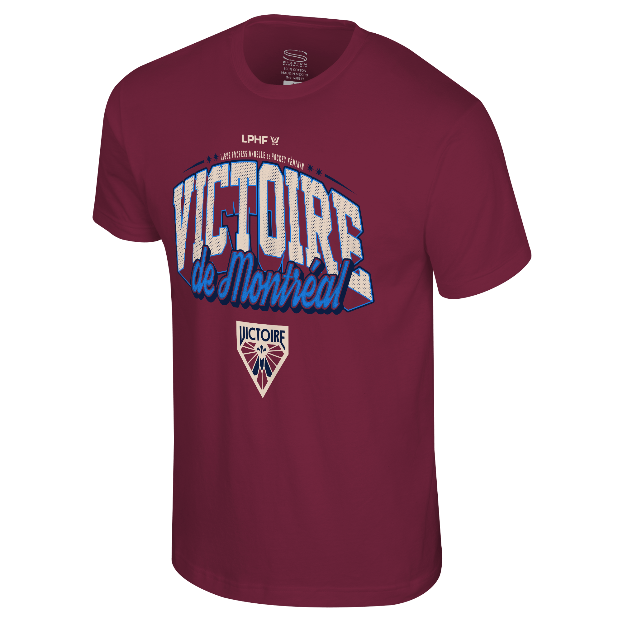 Montreal Victoire Adult Stadium Essentials Your Way T-Shirt - T-shirt in Maroon