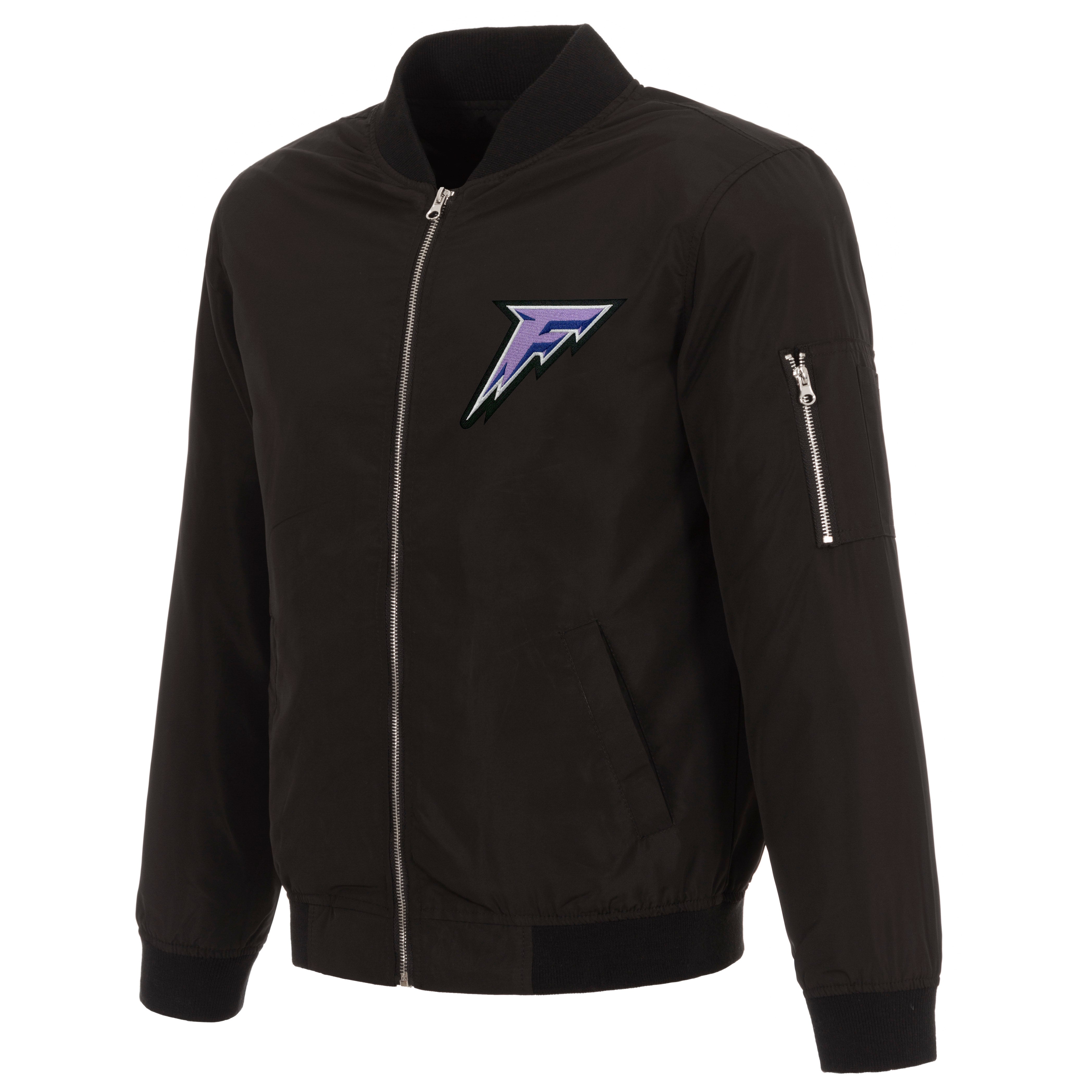 Minnesota Frost Adult Nylon Bomber Jacket - Jacket in S