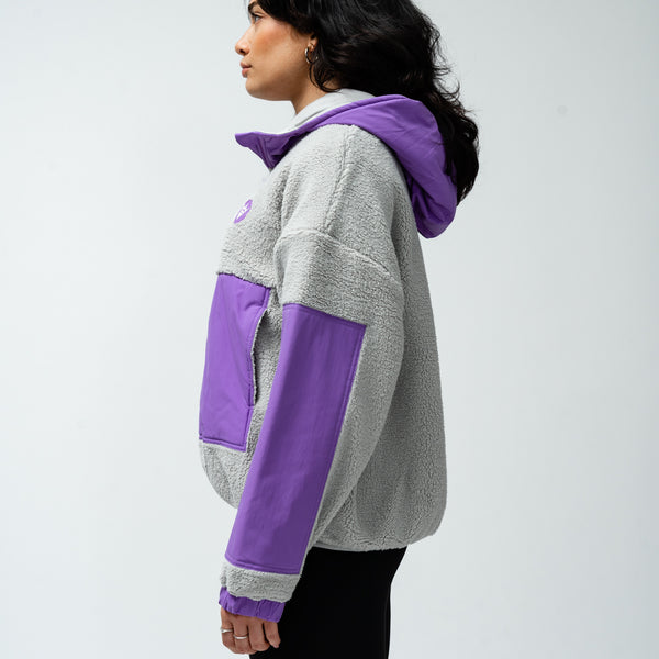 Minnesota Frost Adult Royalty Sherpa Half Zip Jacket
