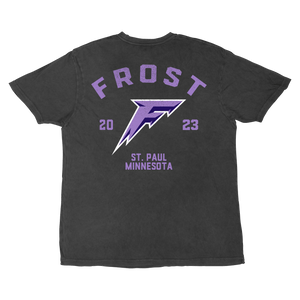 Pre - Order Minnesota Frost Adult Stadium Essentials Get Back Vintage T-Shirt - T-Shirt in Vintage Black