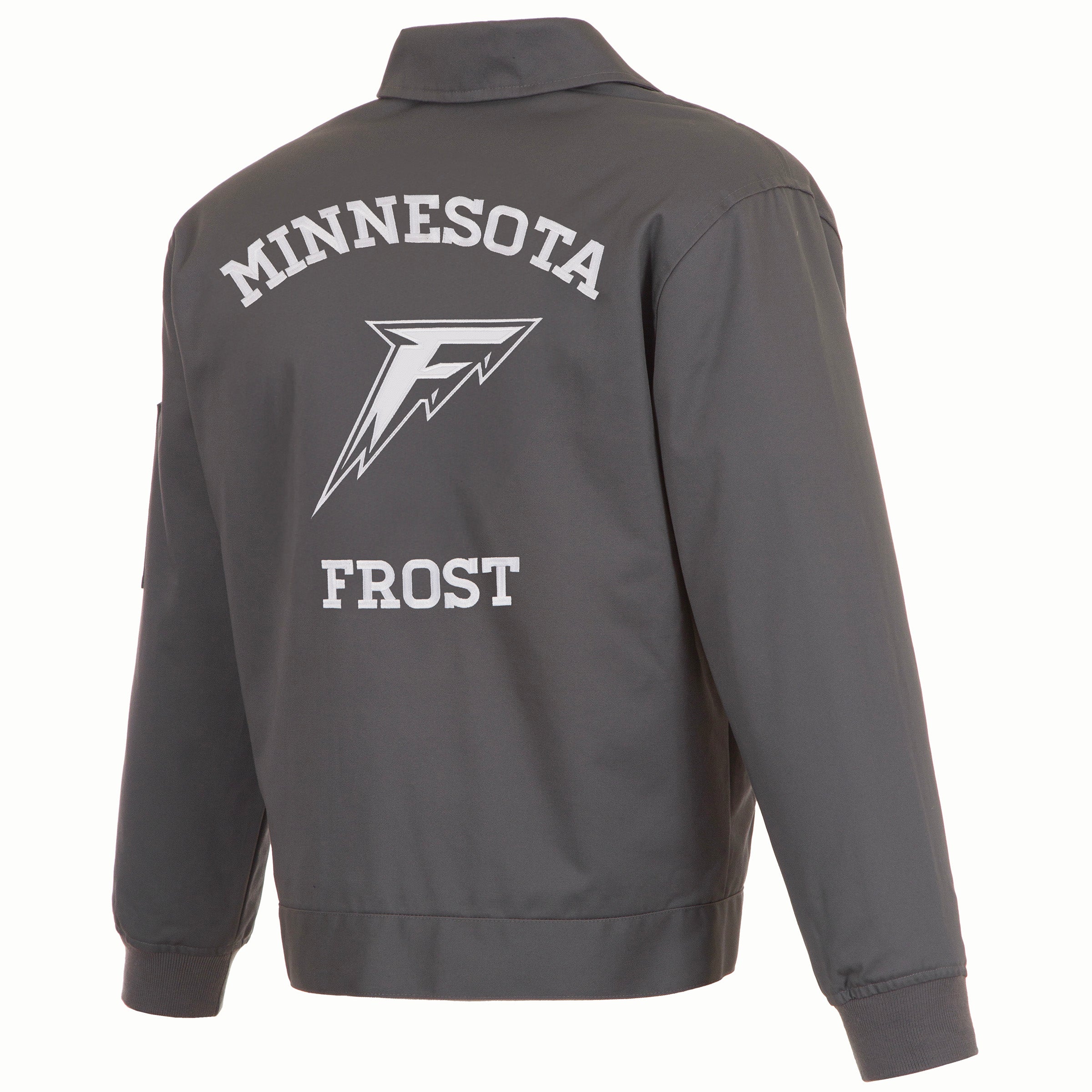 Minnesota Frost Adult Twill Quilted Jacket - Jacket in Gray
