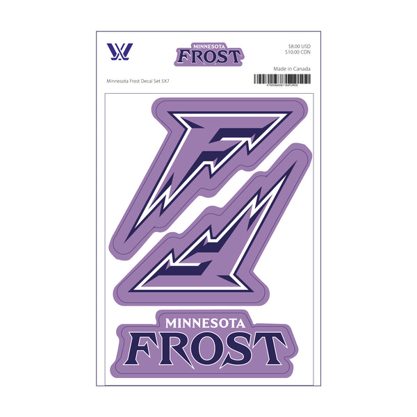 Minnesota Frost Decal Set 5" x 7"