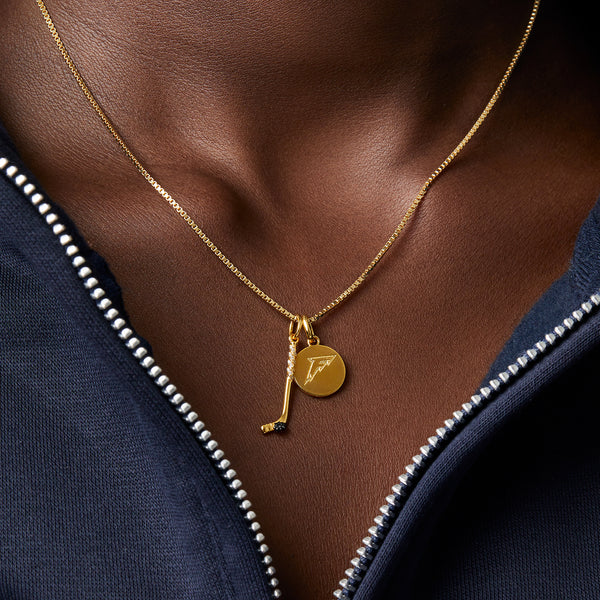 Minnesota Frost Hillberg & Berk Gold Game Day Necklace - Jewelry in Gold