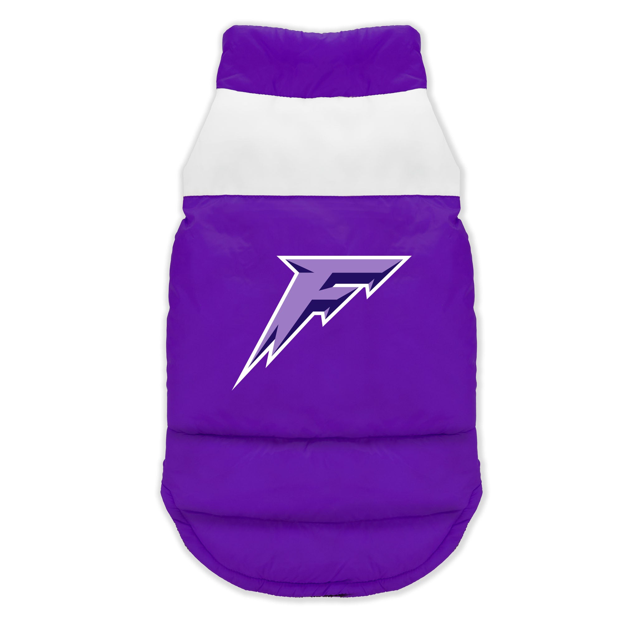 Minnesota Frost Pet Parka Puff Vest - Pet in Purple