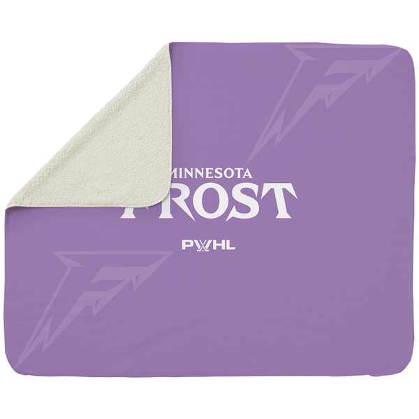 Minnesota Frost Sherpa Fleece Throw Blanket