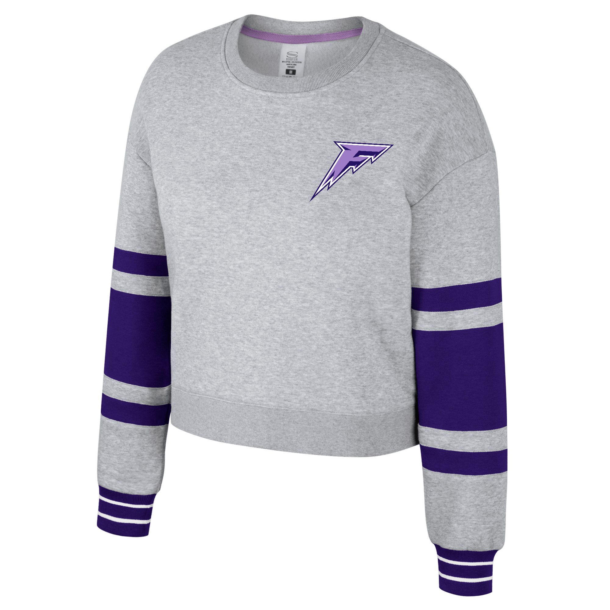 Minnesota Frost Women's Stadium Essentials Scrimmage 2 Long Sleeve Crop Crew - Crewneck in Grey
