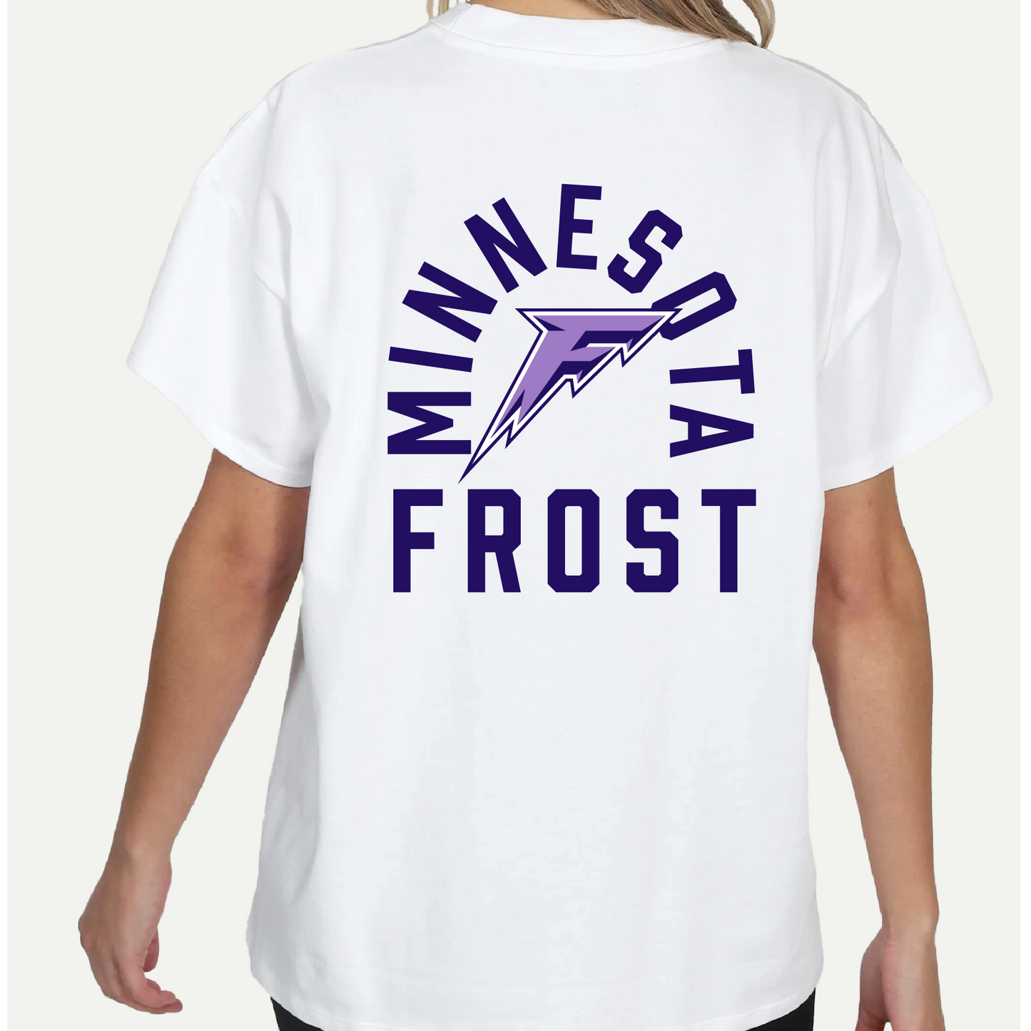 Minnesota Frost Unisex Line Change Back Hit Hockey Oversized T-Shirt