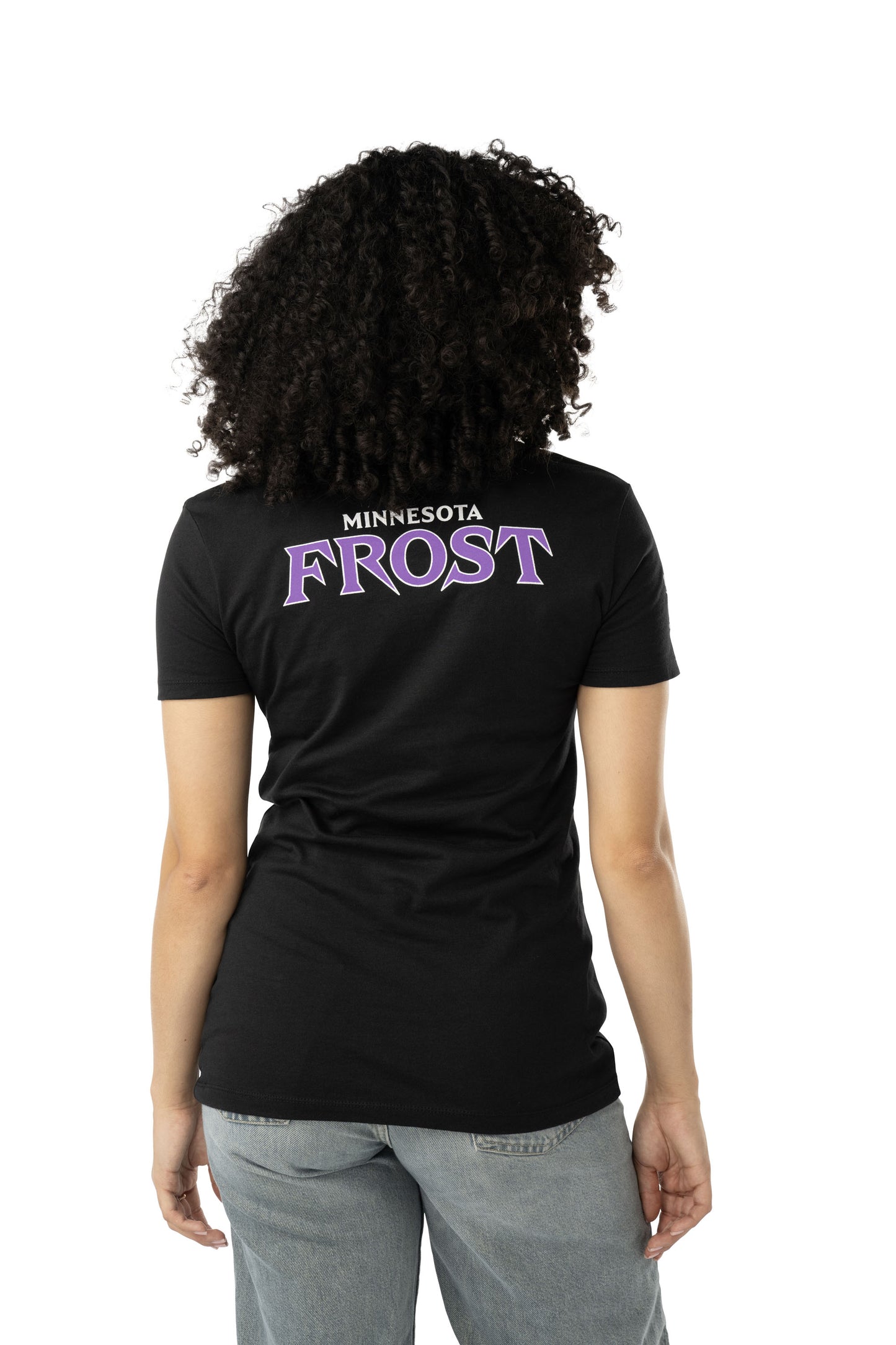 Minnesota Frost Women's Bauer Front Logo Back Name T-Shirt